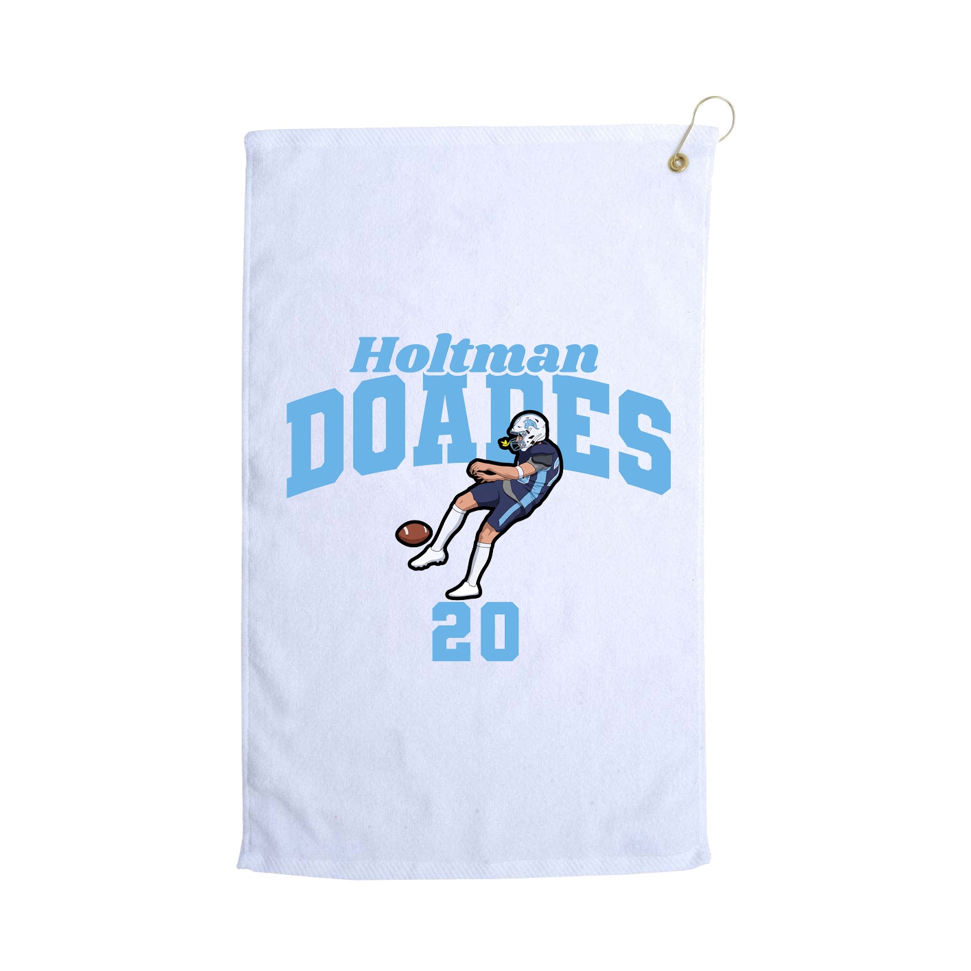 Golf Towel — Signature Arch in White