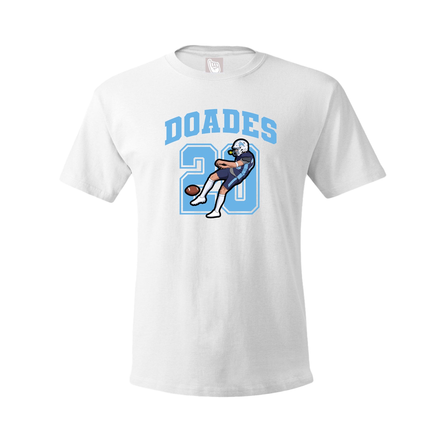 Youth Tee — Number in White