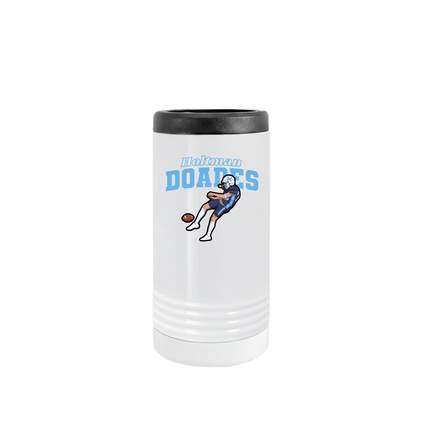 Slim Beverage Holder — Name Arch in White