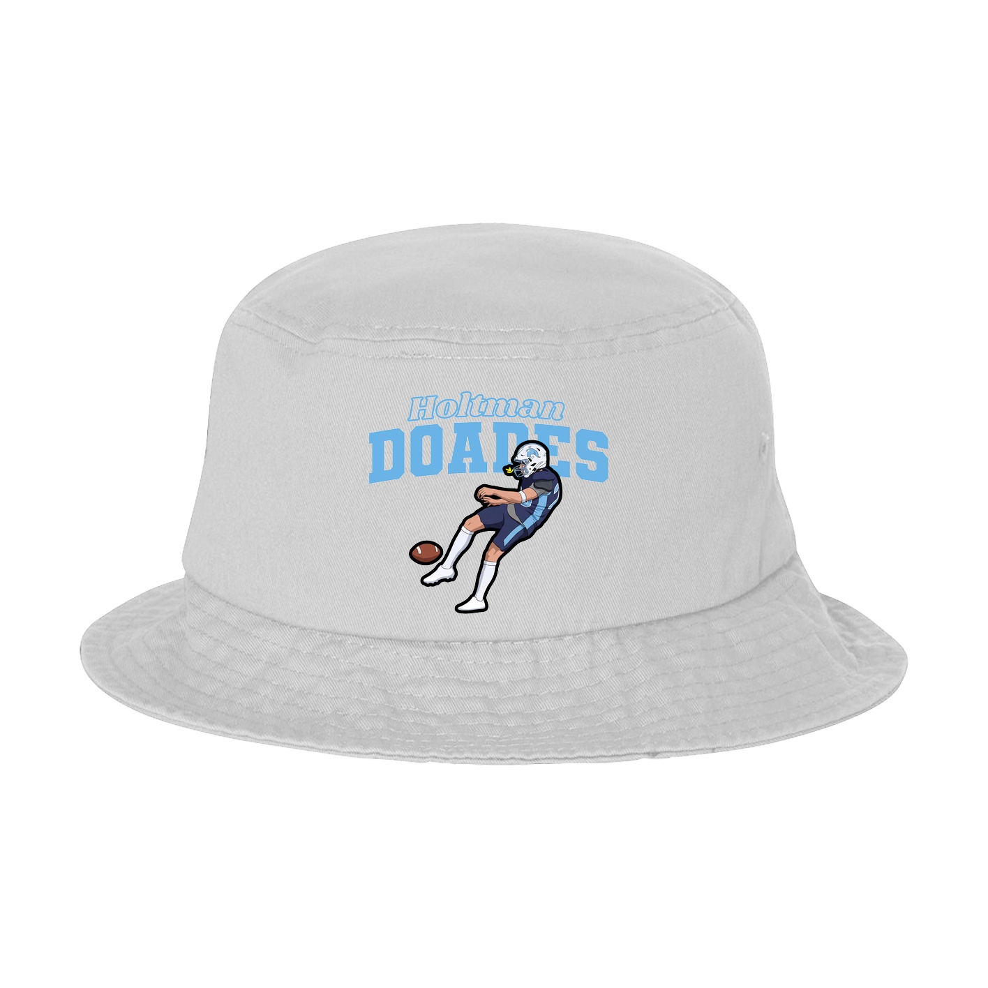 Bucket Cap — Name Arch in White