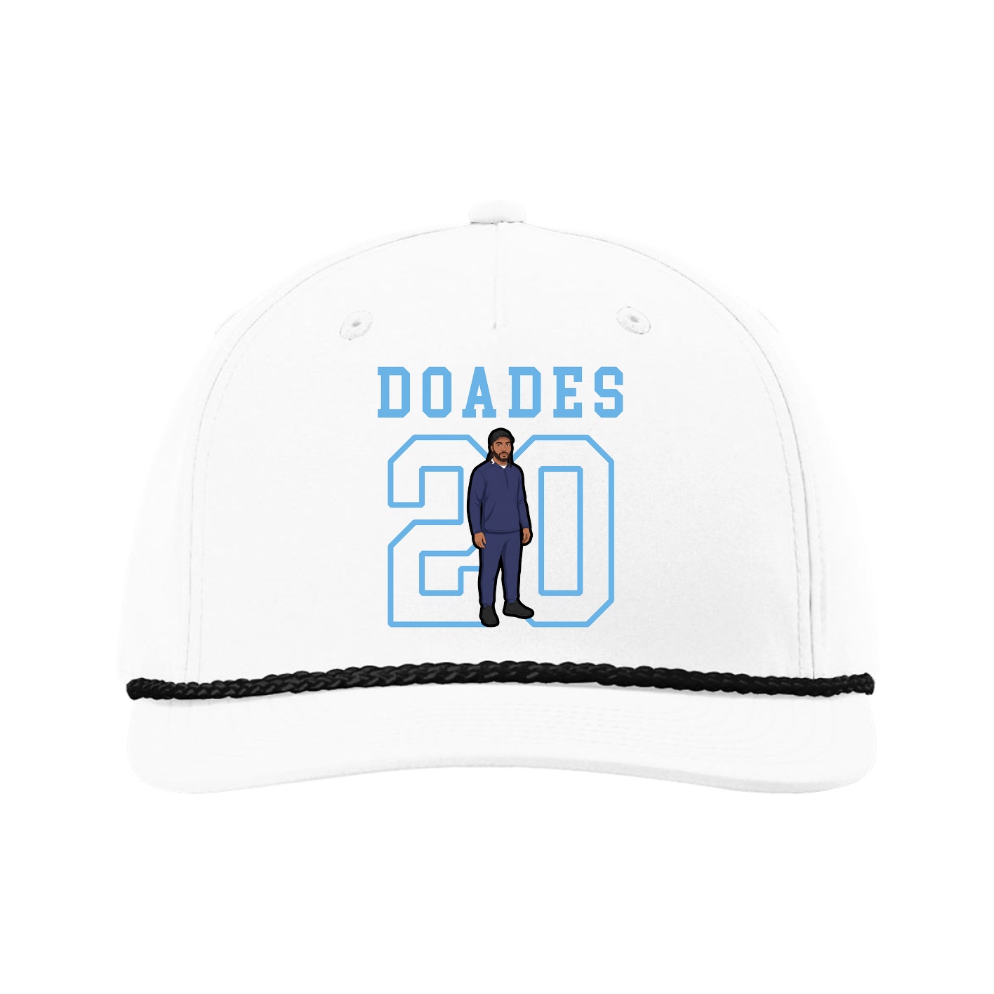Five-Panel Classic Rope Cap — Shirsey in White