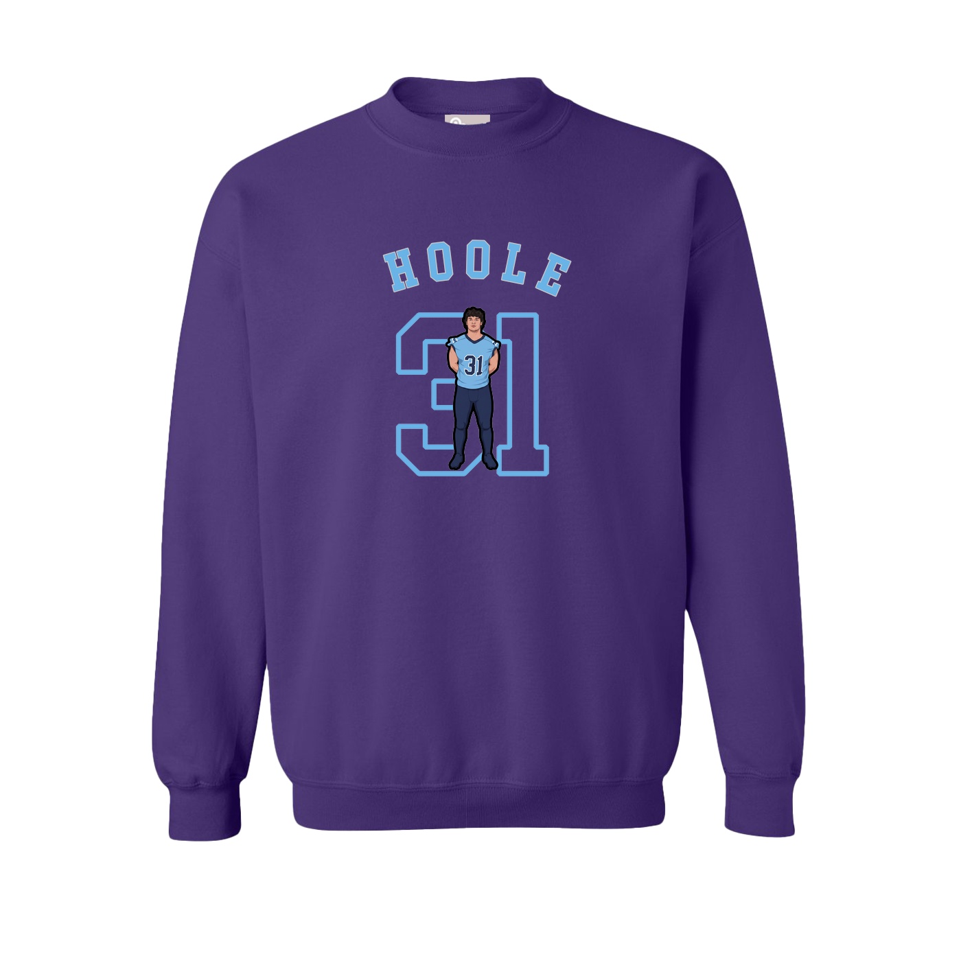 Fleece Crew — Shirsey Arch in Purple