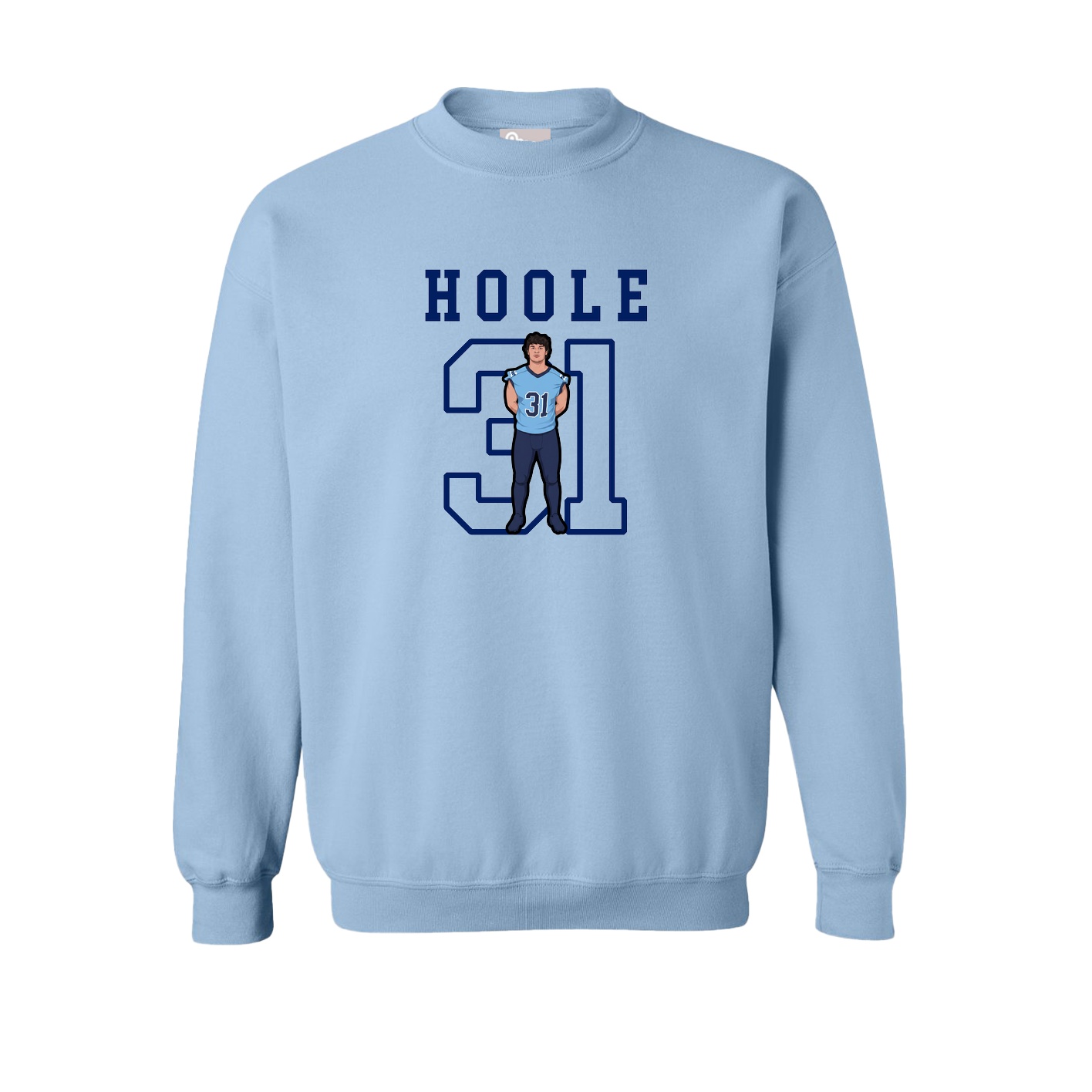 Fleece Crew — Shirsey in Light Blue