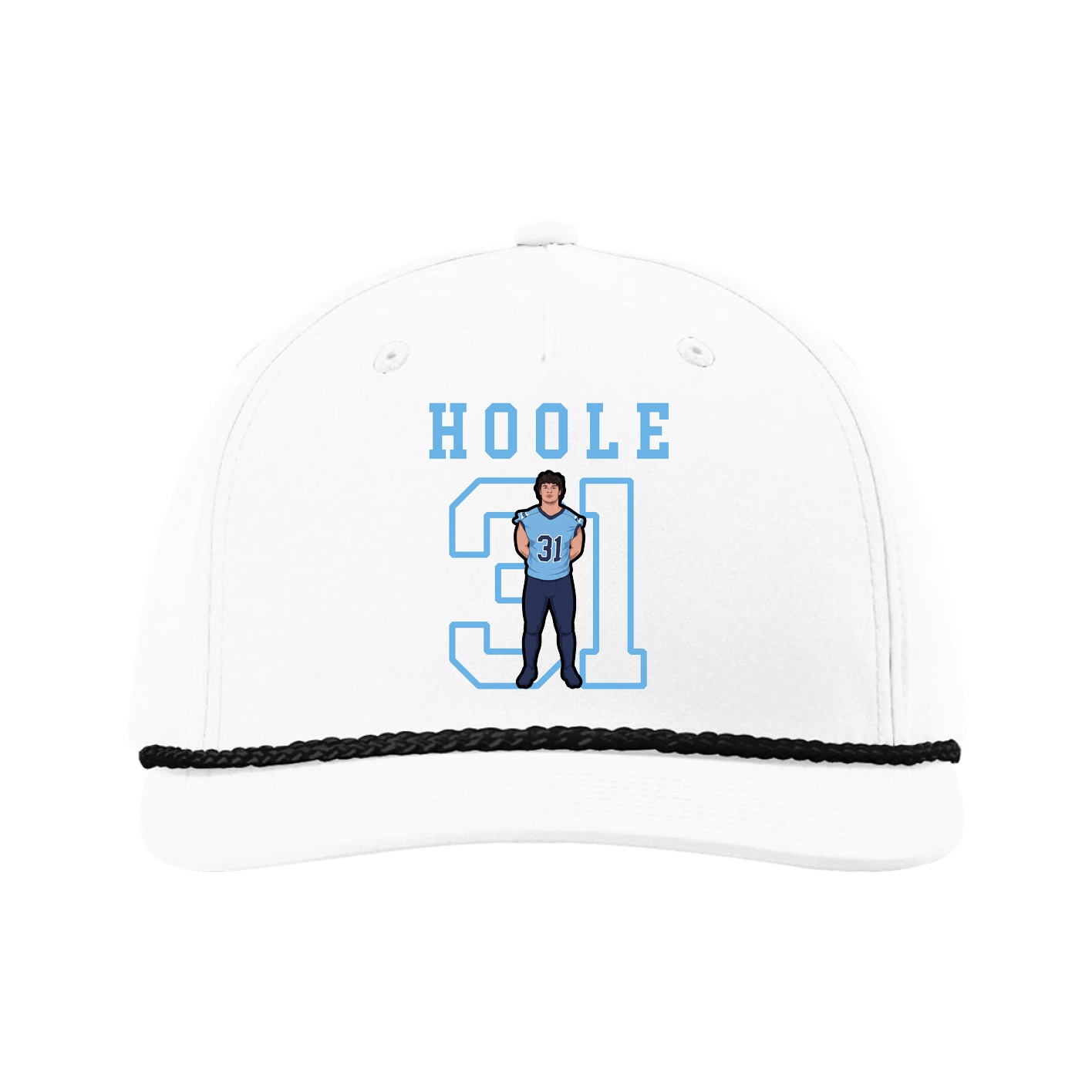 Five-Panel Classic Rope Cap — Shirsey in White