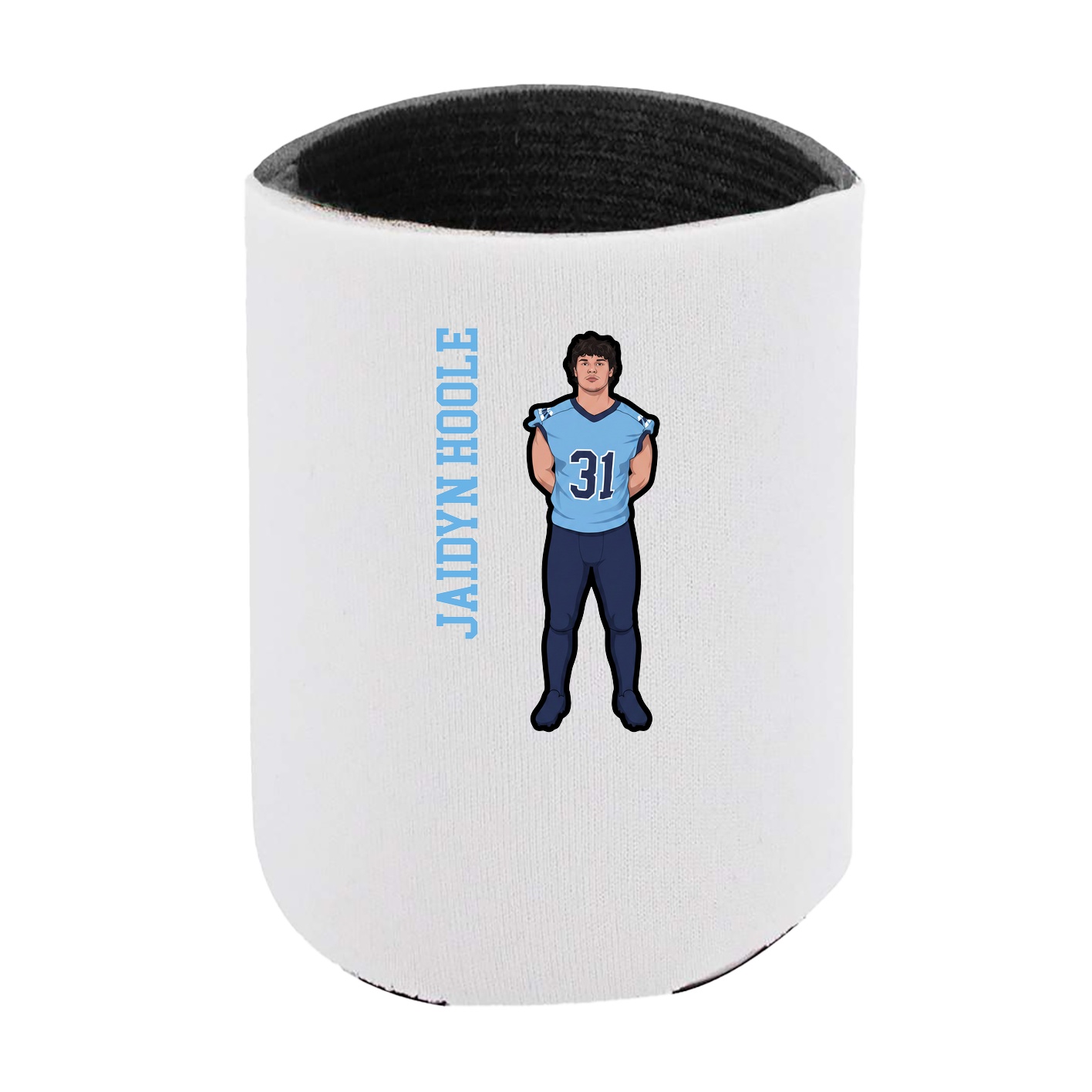 Can Holder — Name Vertical in White