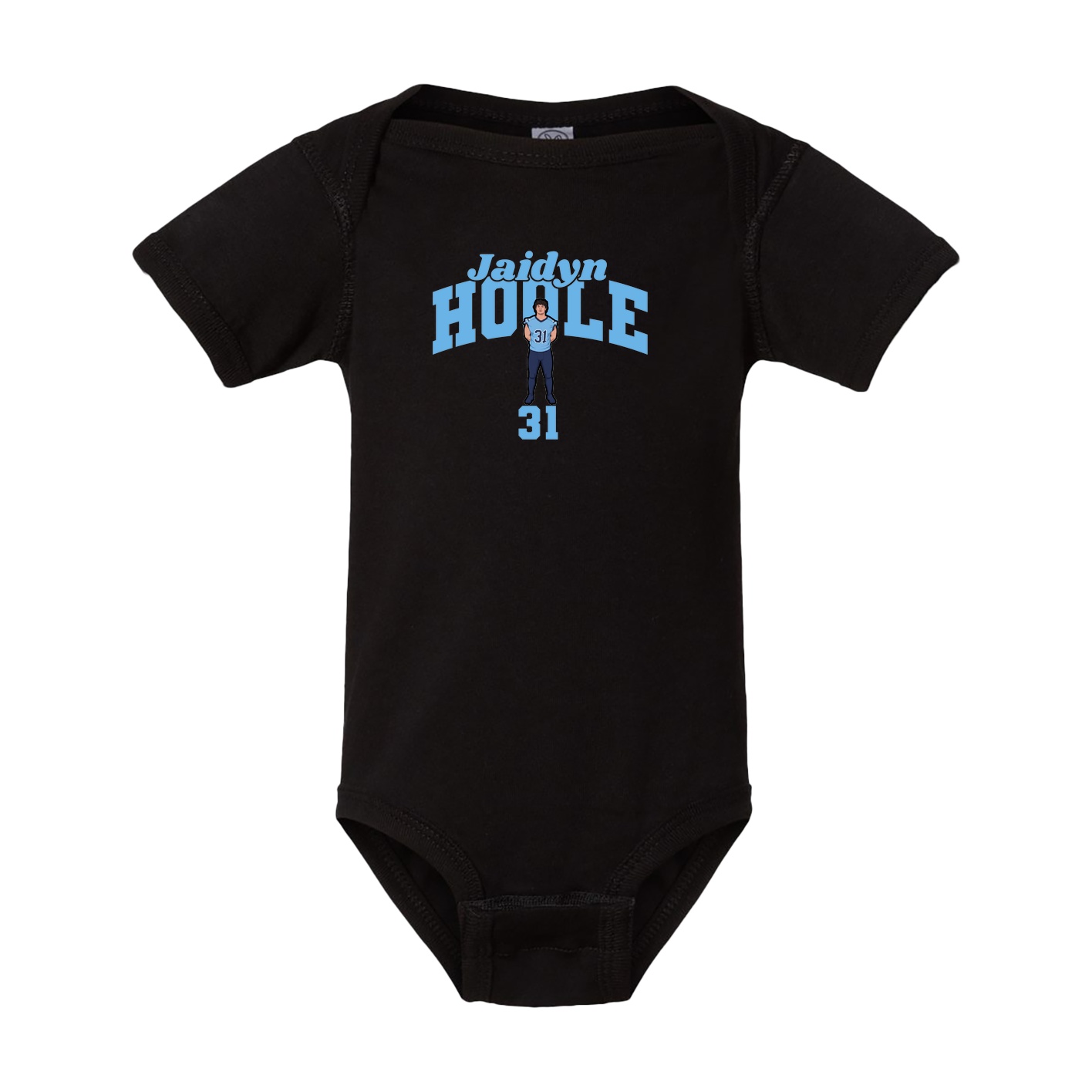 Baby Onesie — Signature Arch in Black