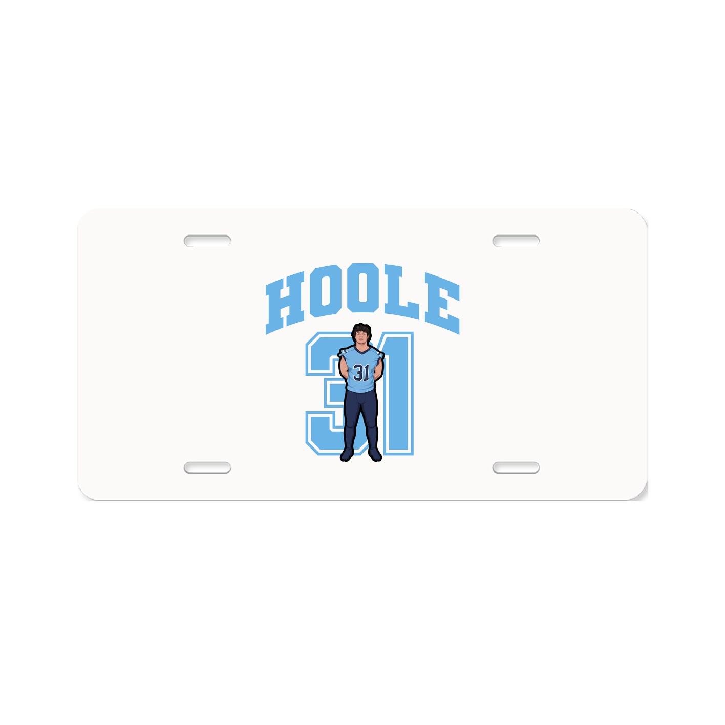 License Plate — Number in Classic