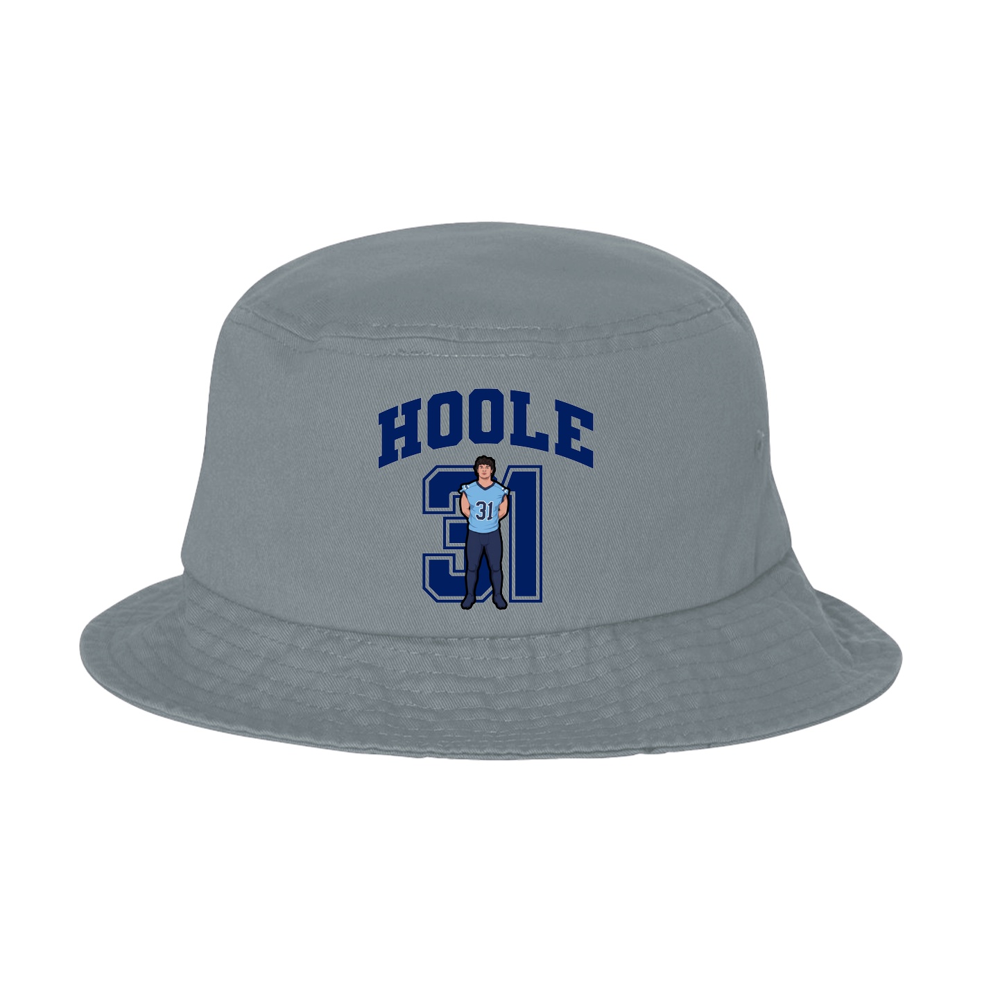 Bucket Cap — Number in Grey