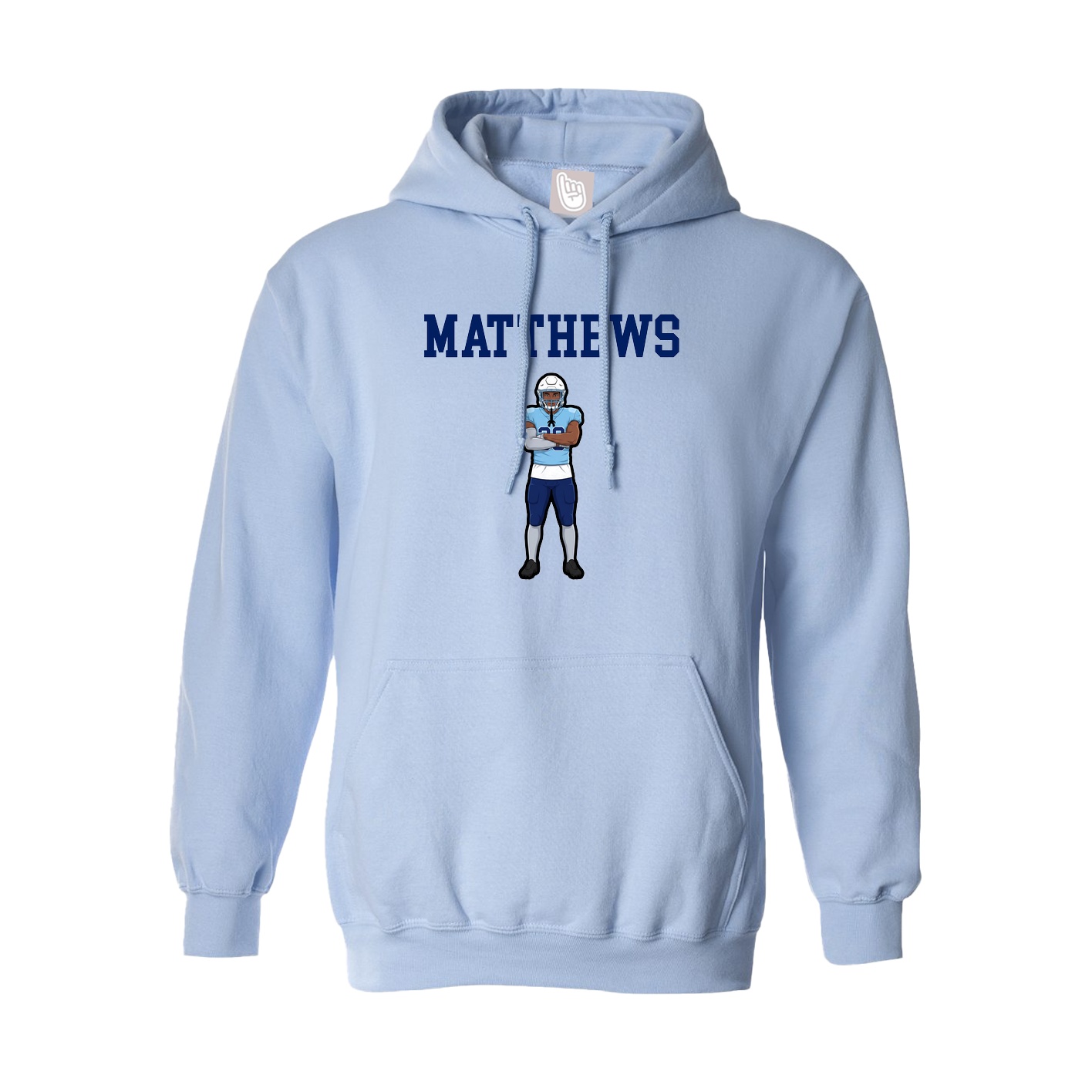 Hoodie — Shirsey in Light Blue