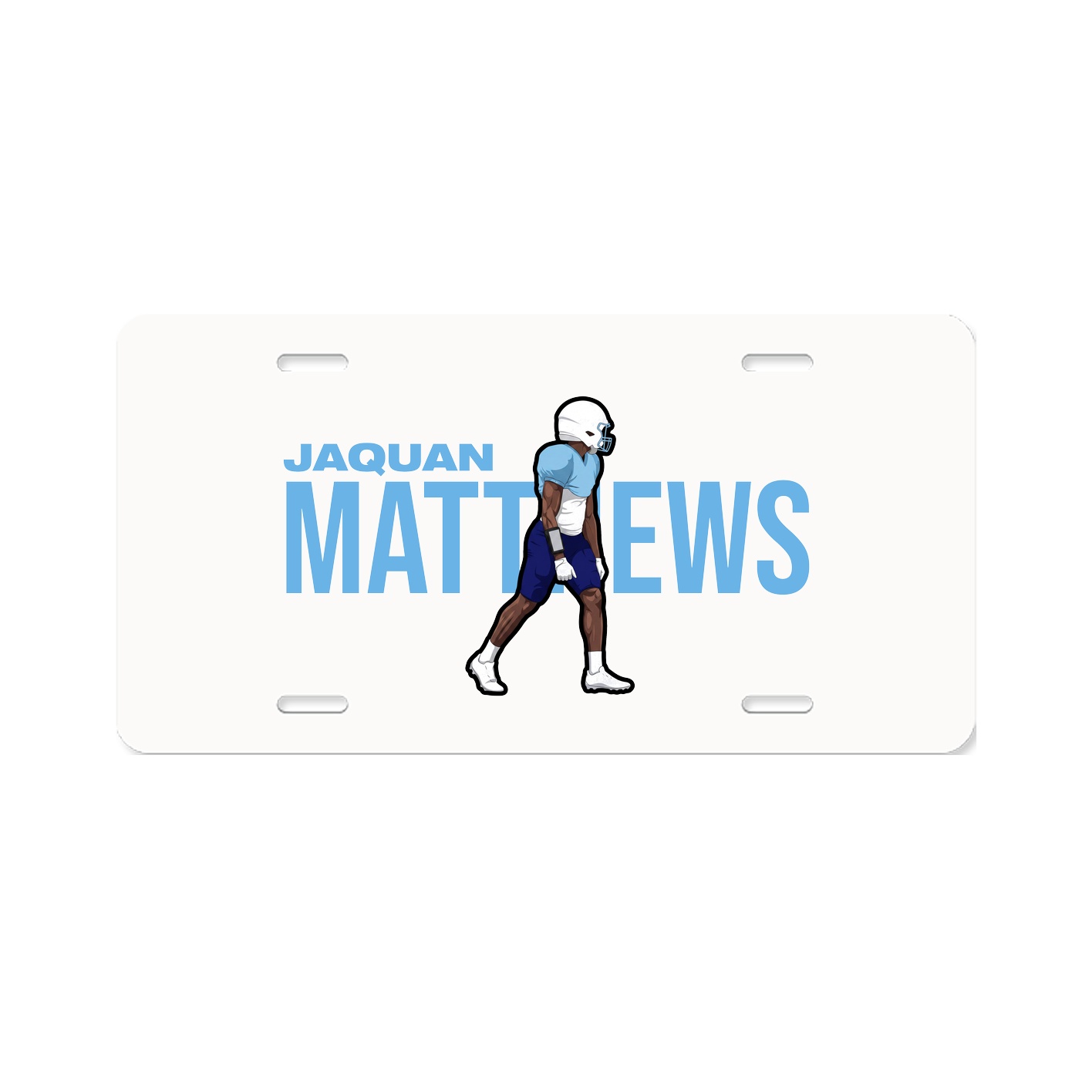 License Plate — Player Name in Classic
