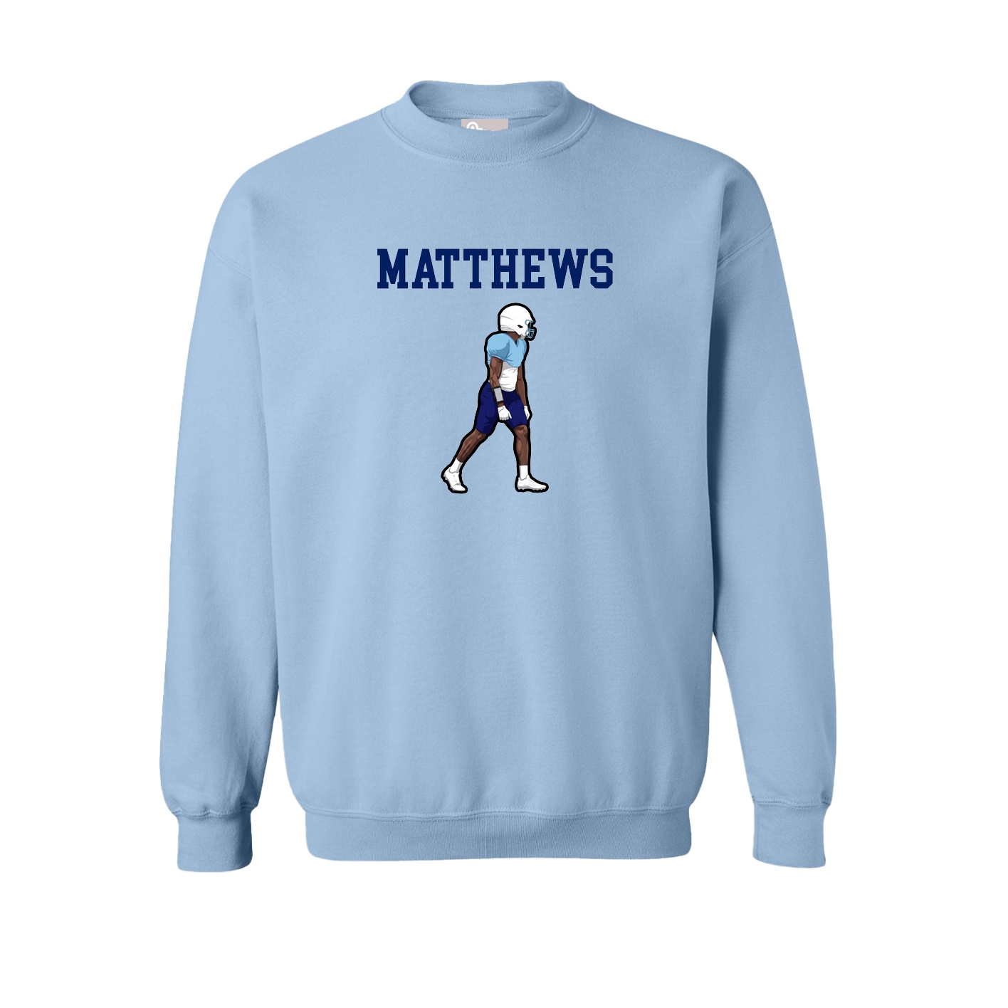 Fleece Crew — Shirsey in Light Blue