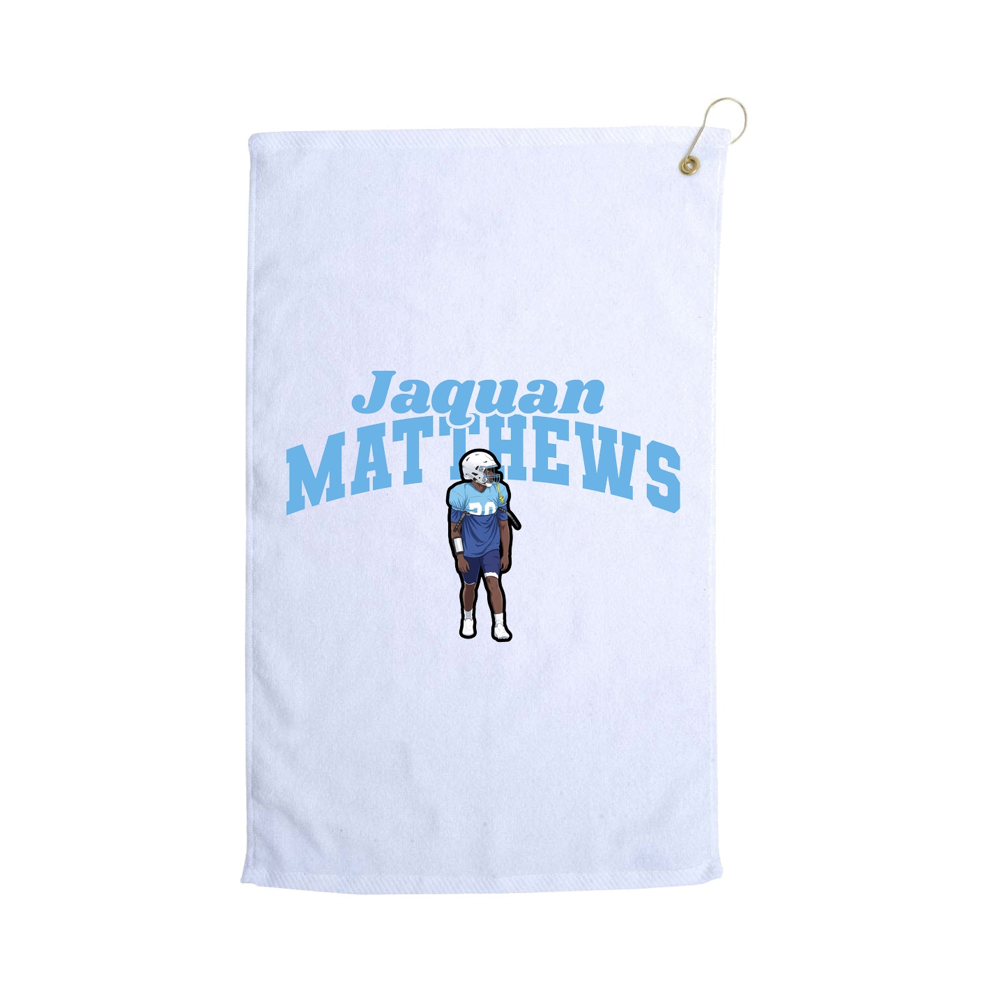 Golf Towel — Signature Arch in White
