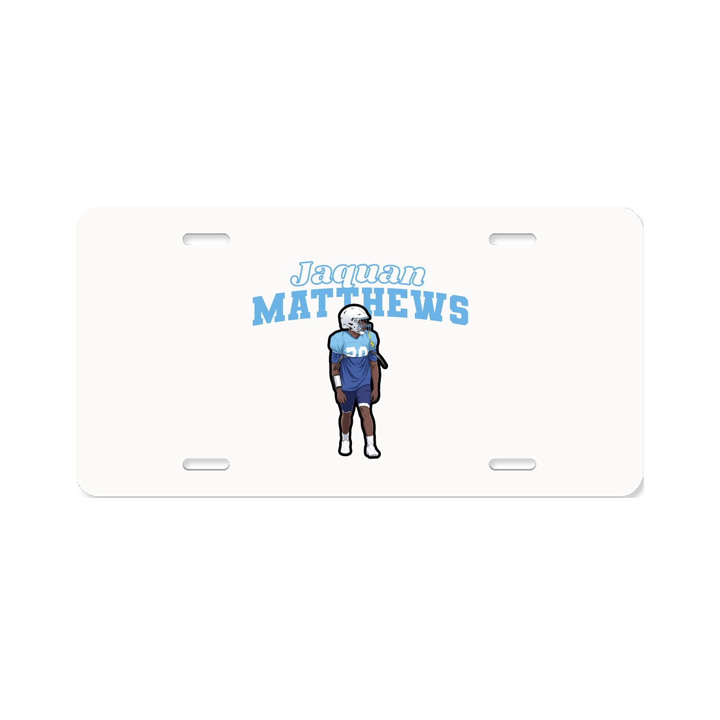 License Plate — Name Arch in Classic