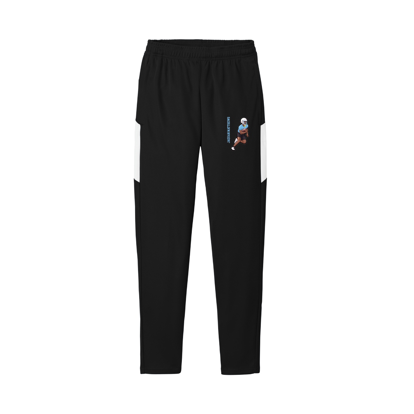 Team Travel Pant — Name Vertical in Black/White