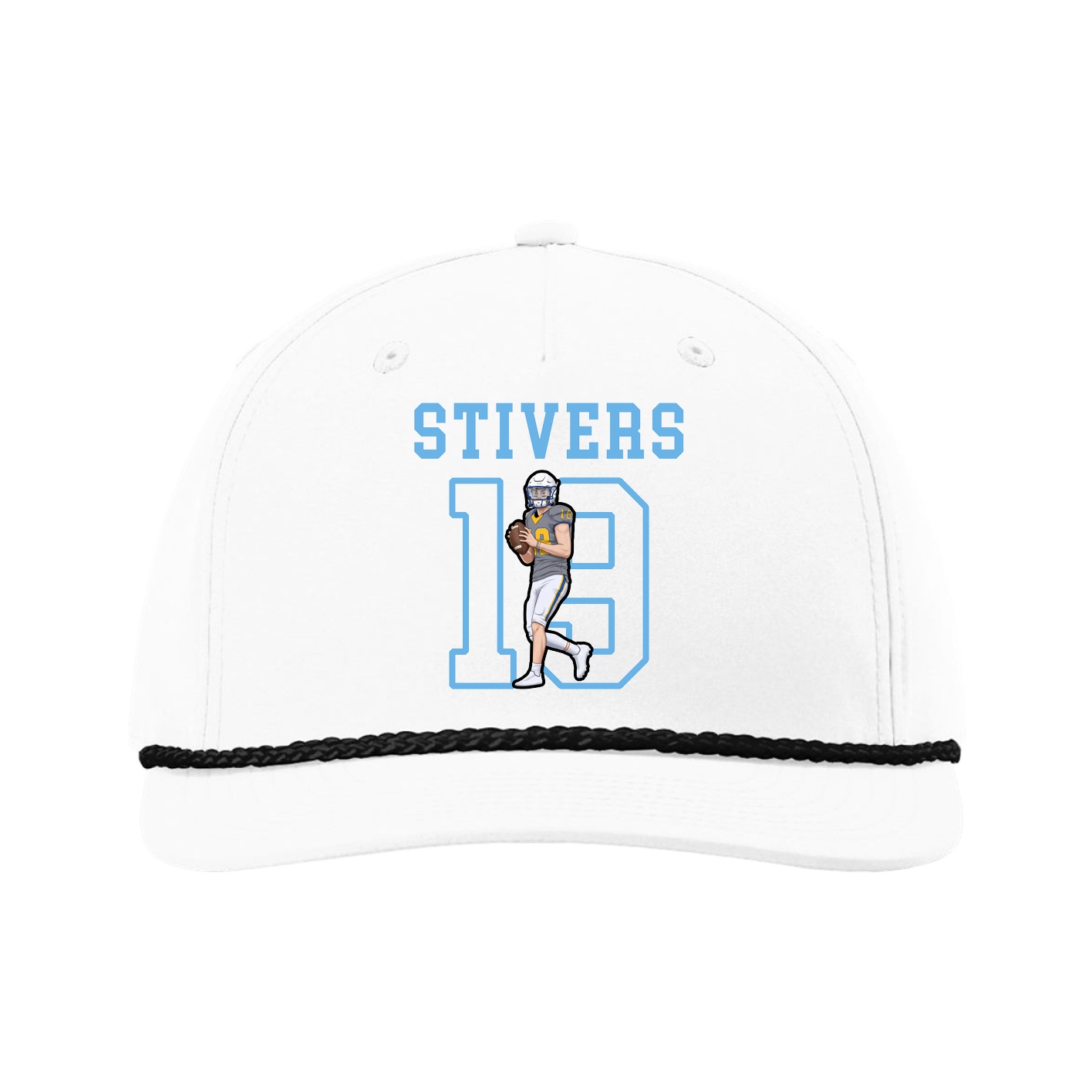 Five-Panel Classic Rope Cap — Shirsey in White