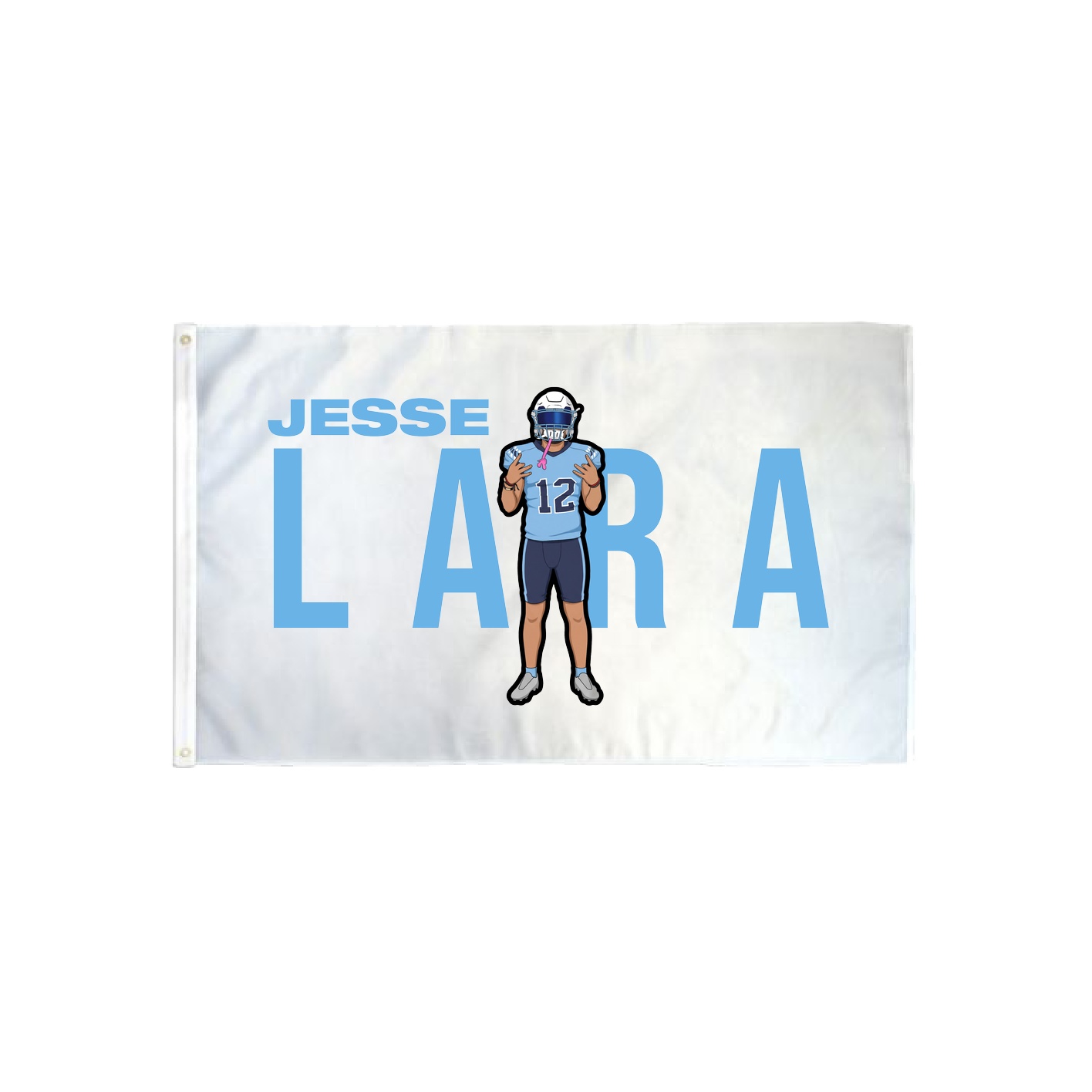 3x5 Flag — Player Name in Classic