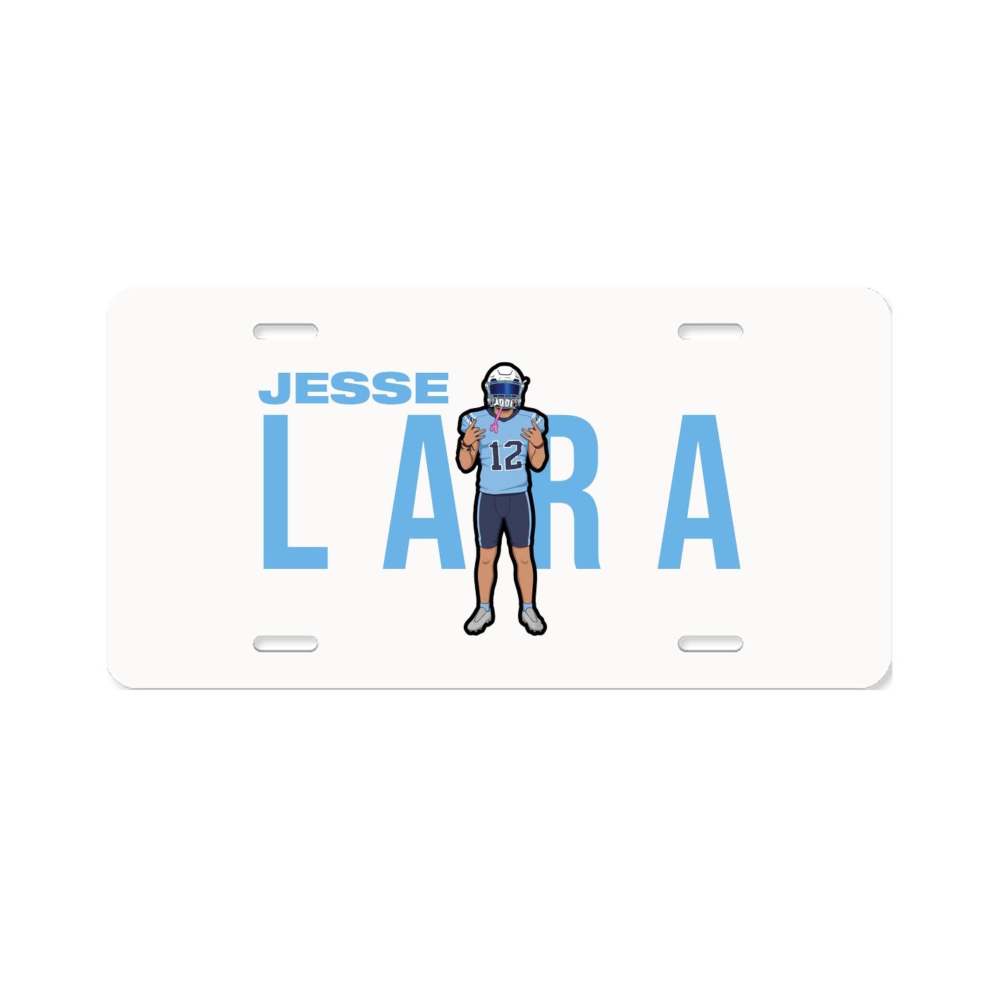 License Plate — Player Name in Classic