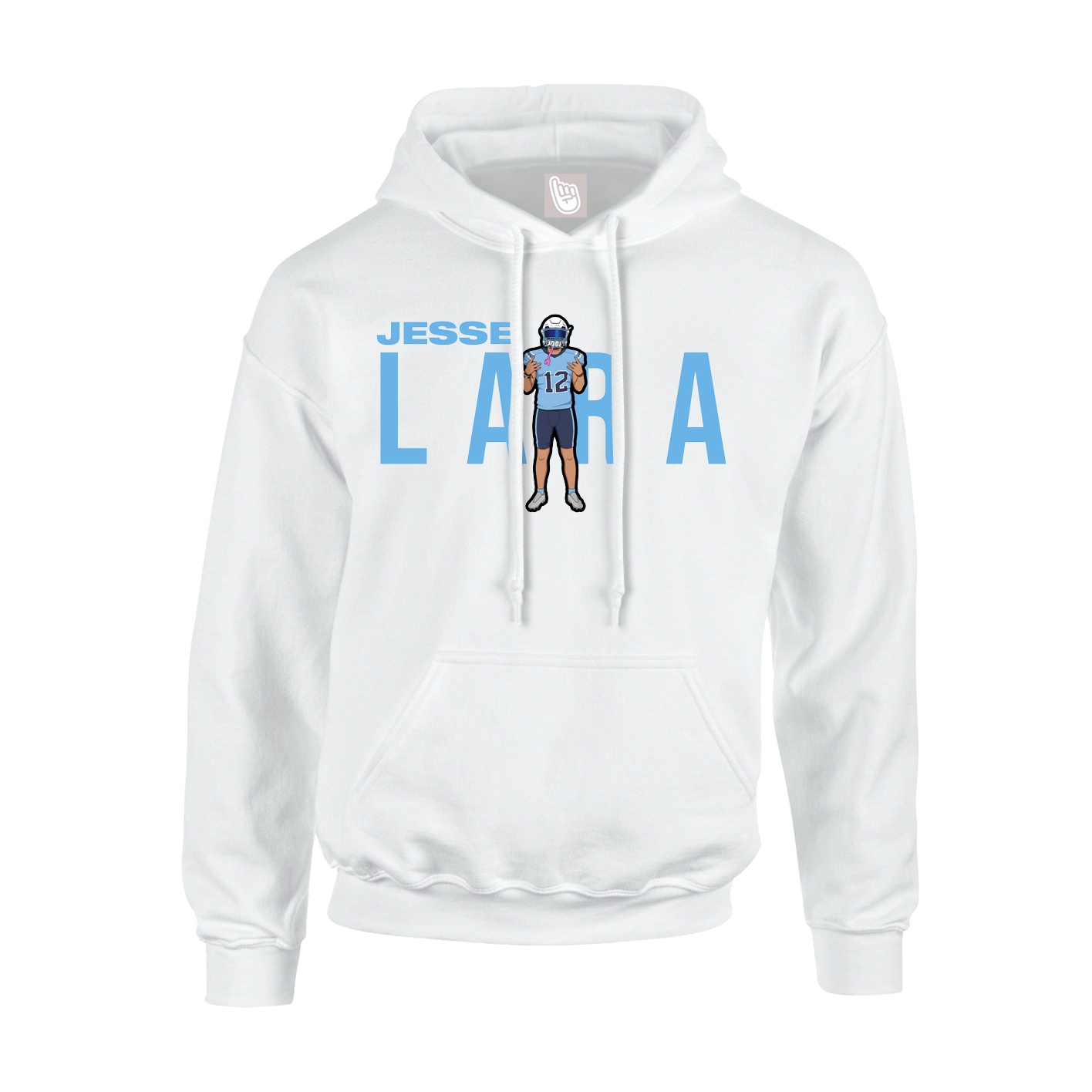 Hoodie — Player Name in White