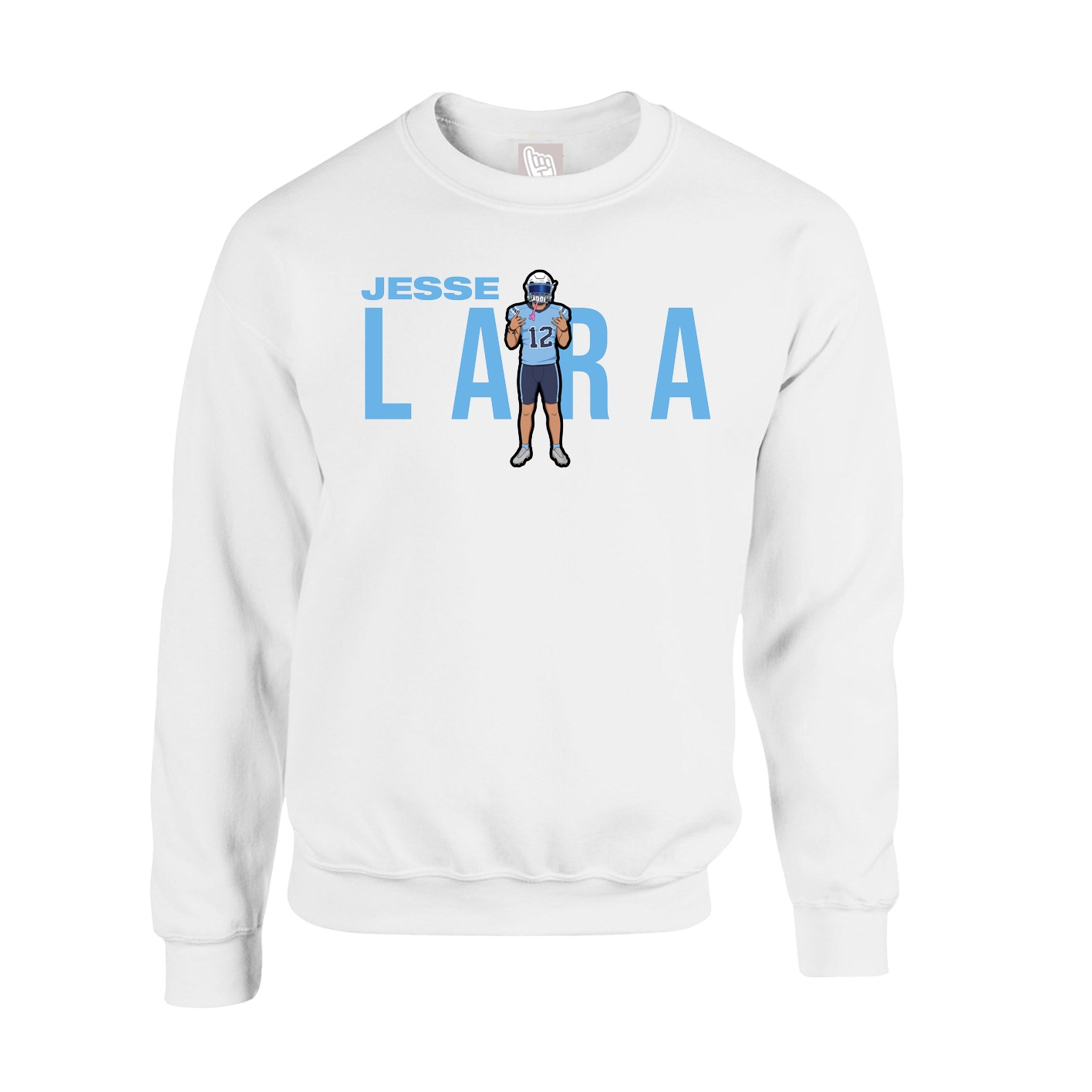 Fleece Crew — Player Name in White