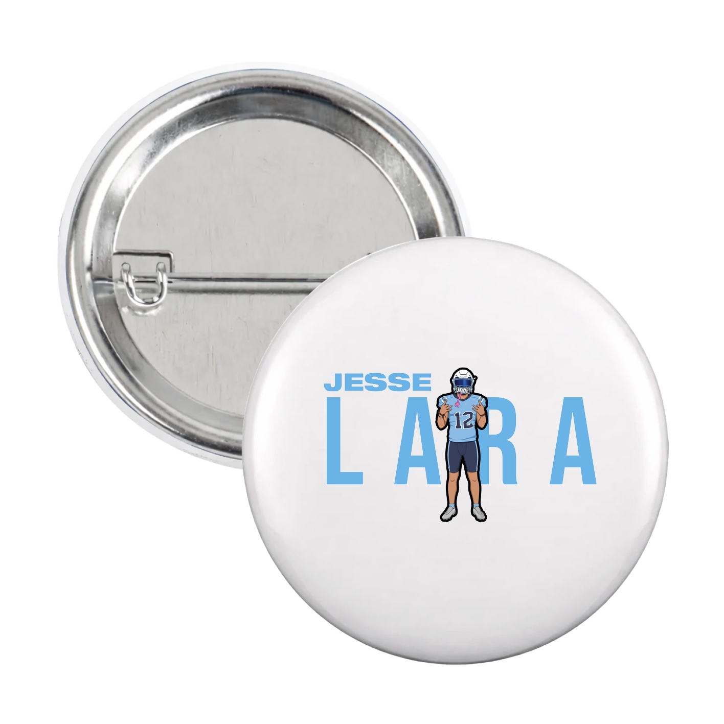 Game Day Button — Player Name in White