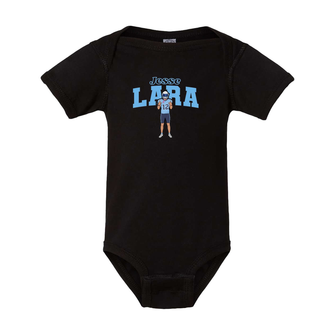 Baby Onesie — Name Arch in Black