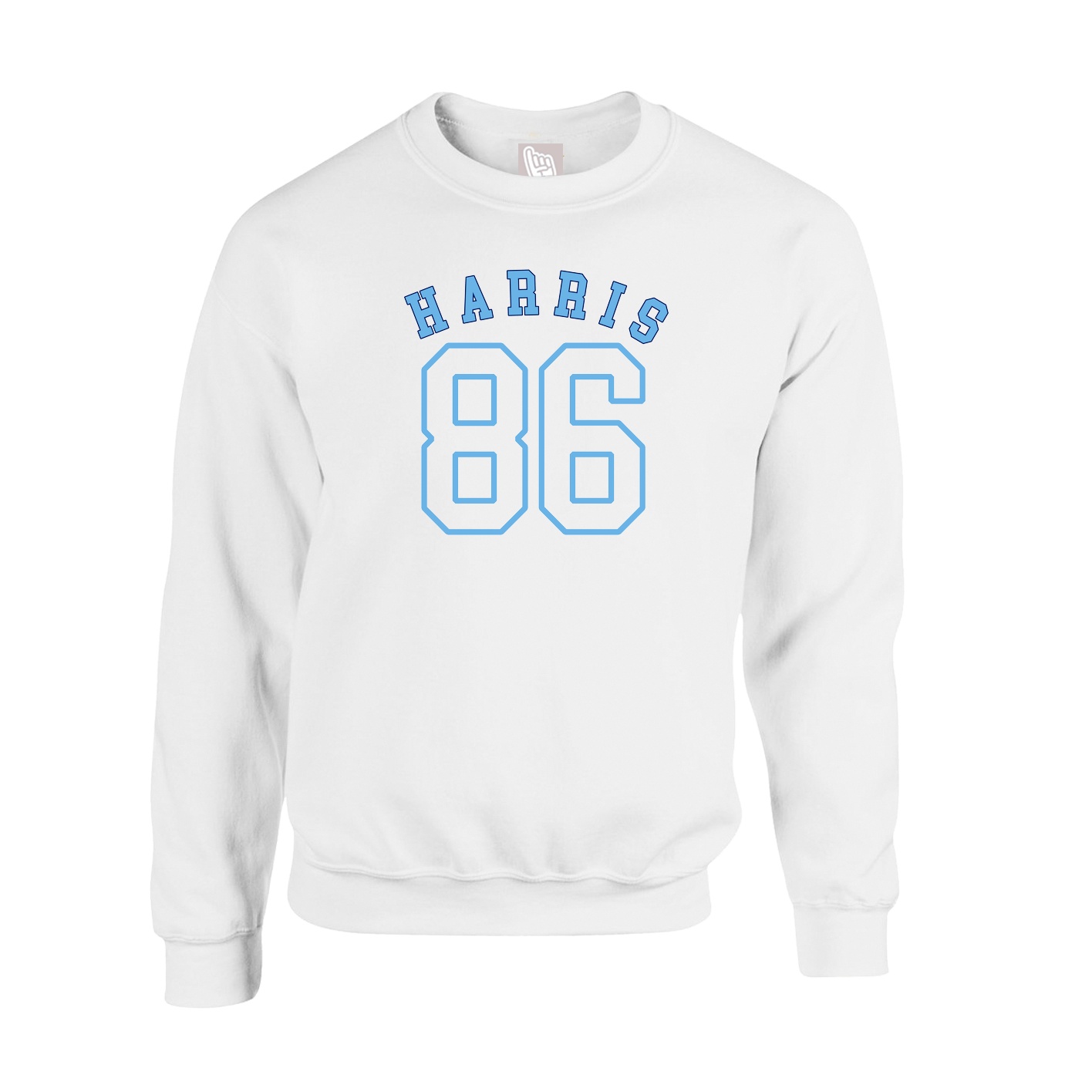 Fleece Crew — Shirsey Arch in White