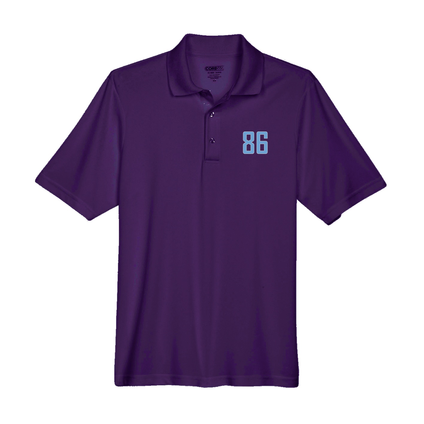 Performance Polo — Front Shirsy in Purple