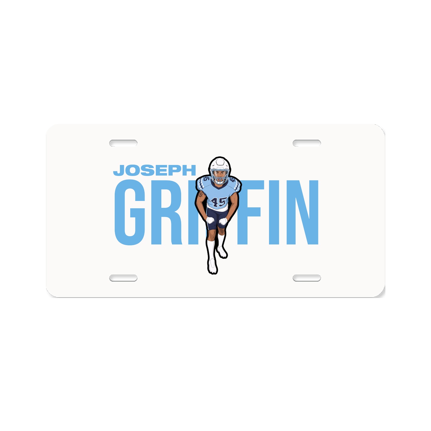License Plate — Player Name in Classic
