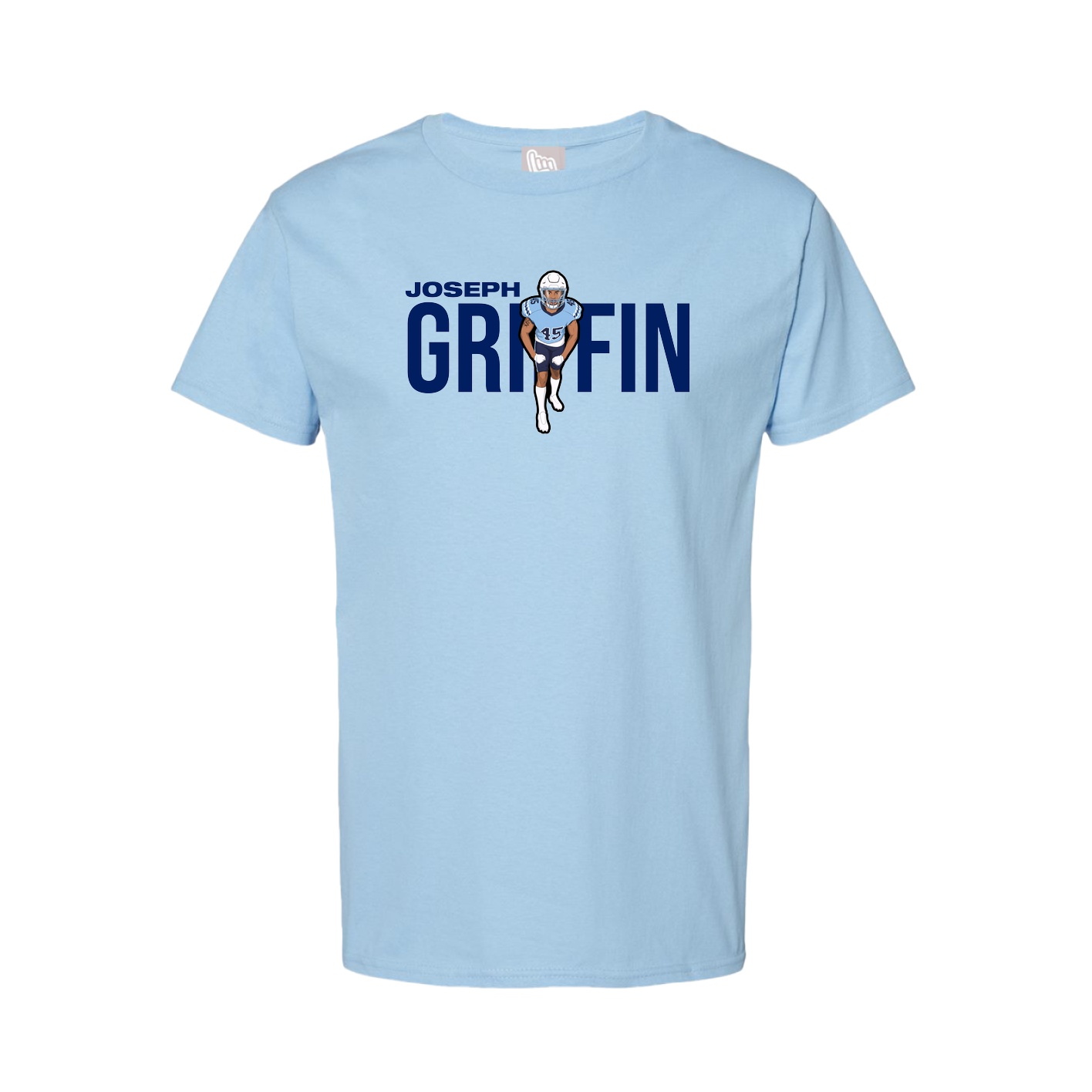 Tee — Player Name in Light Blue