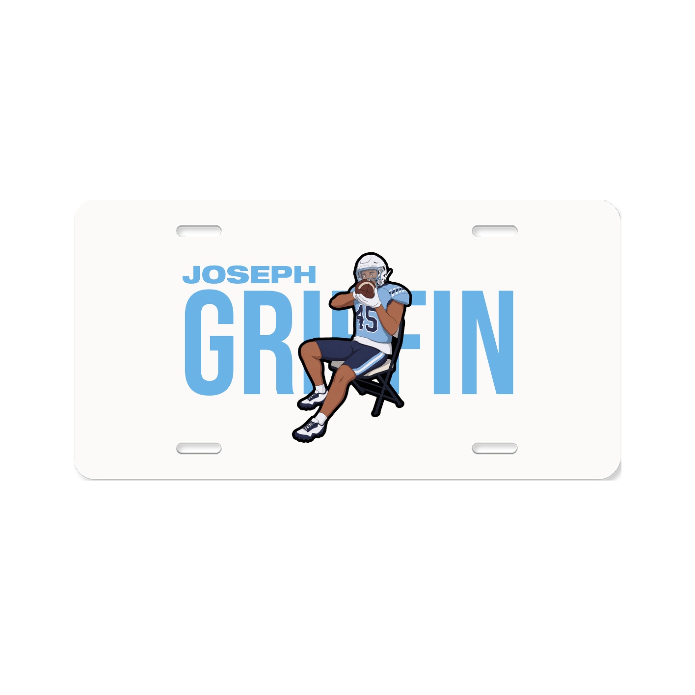 License Plate — Player Name in Classic