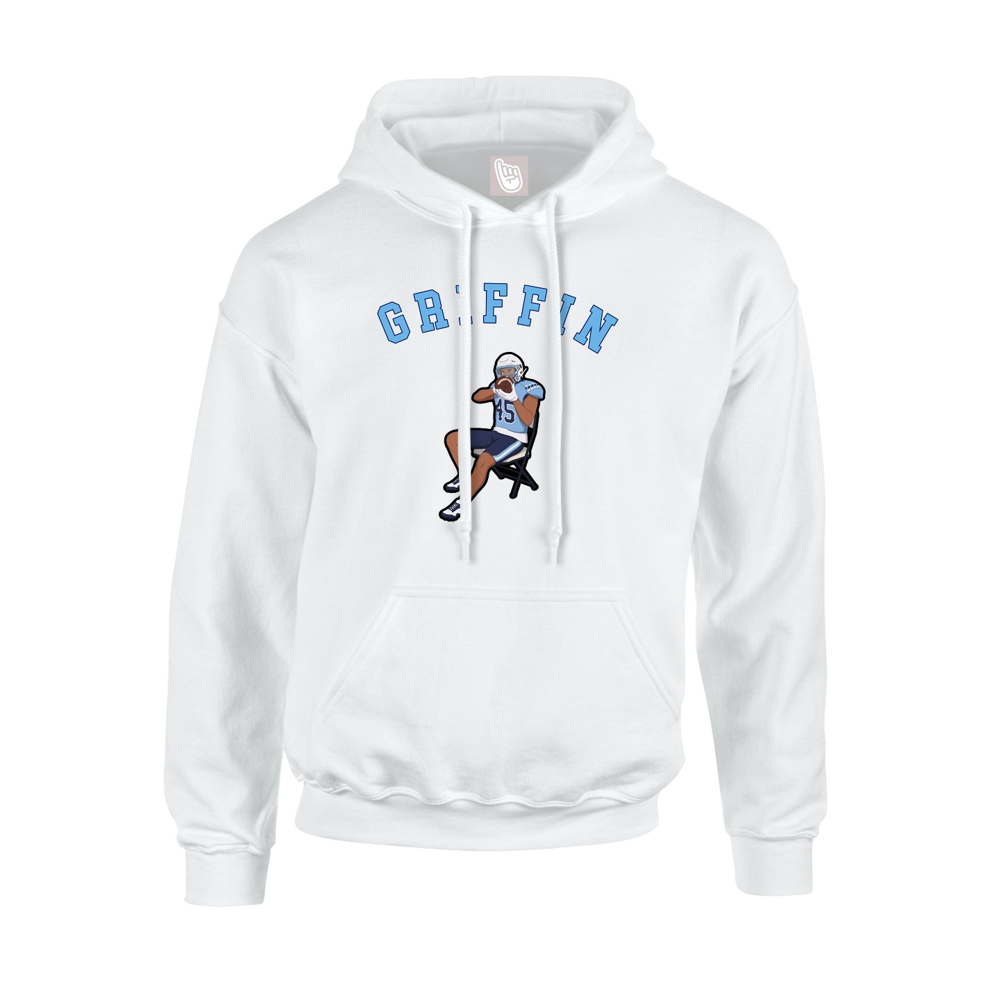 Hoodie — Shirsey Arch in White