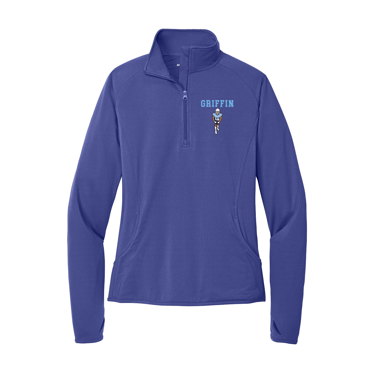 Women's Q-Zip Pullover — Shirsey in Purple