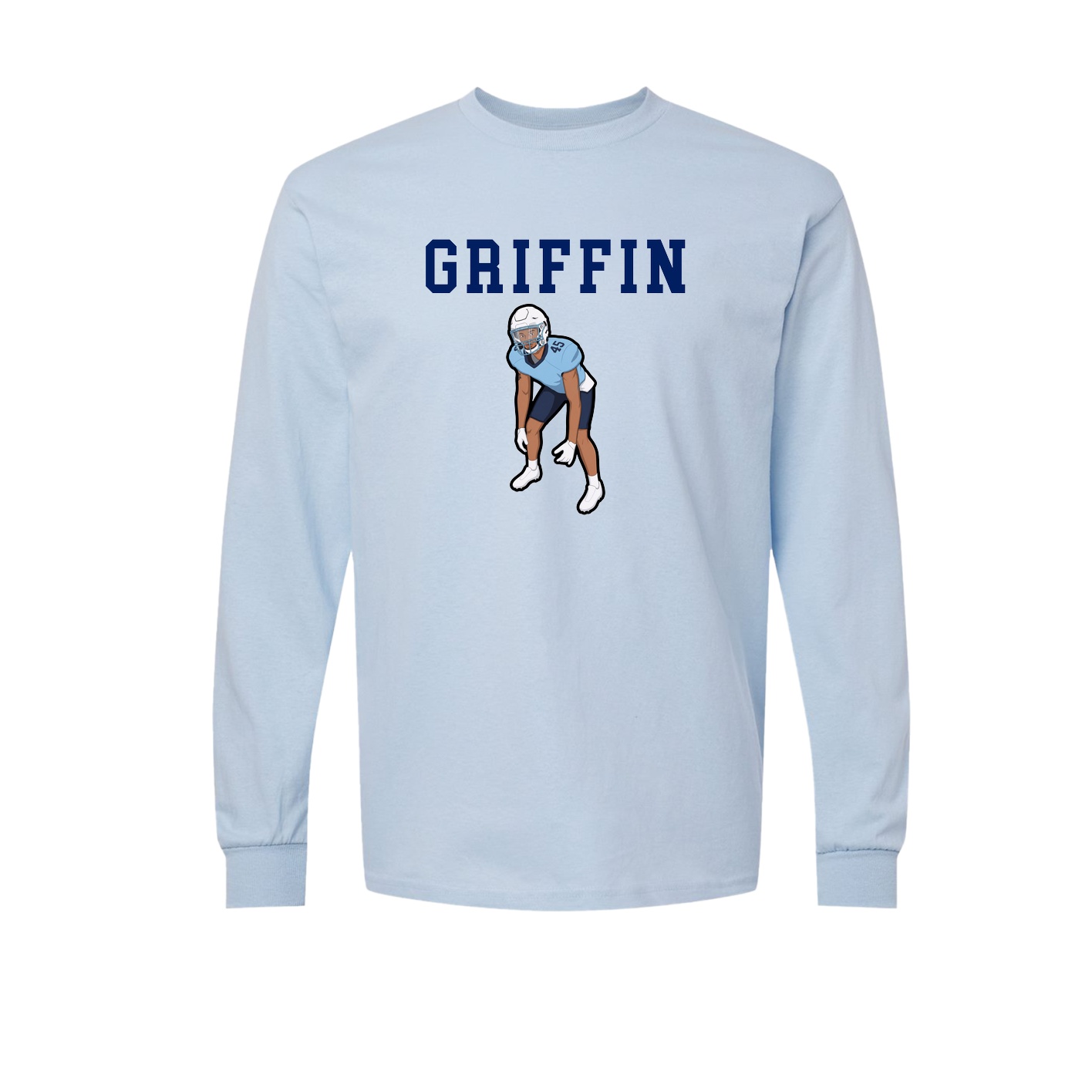 Long Sleeve Tee — Shirsey in Light Blue