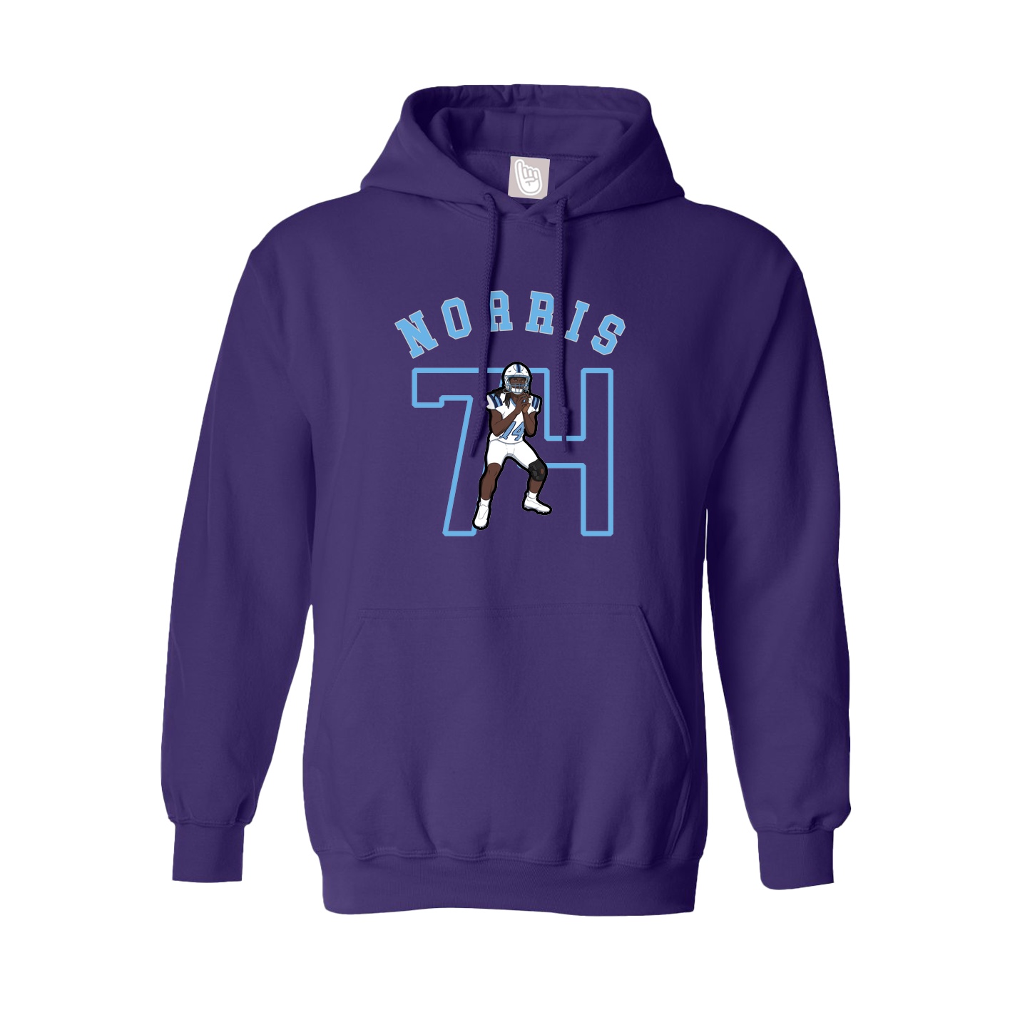 Youth Hoodie — Shirsey Arch in Purple