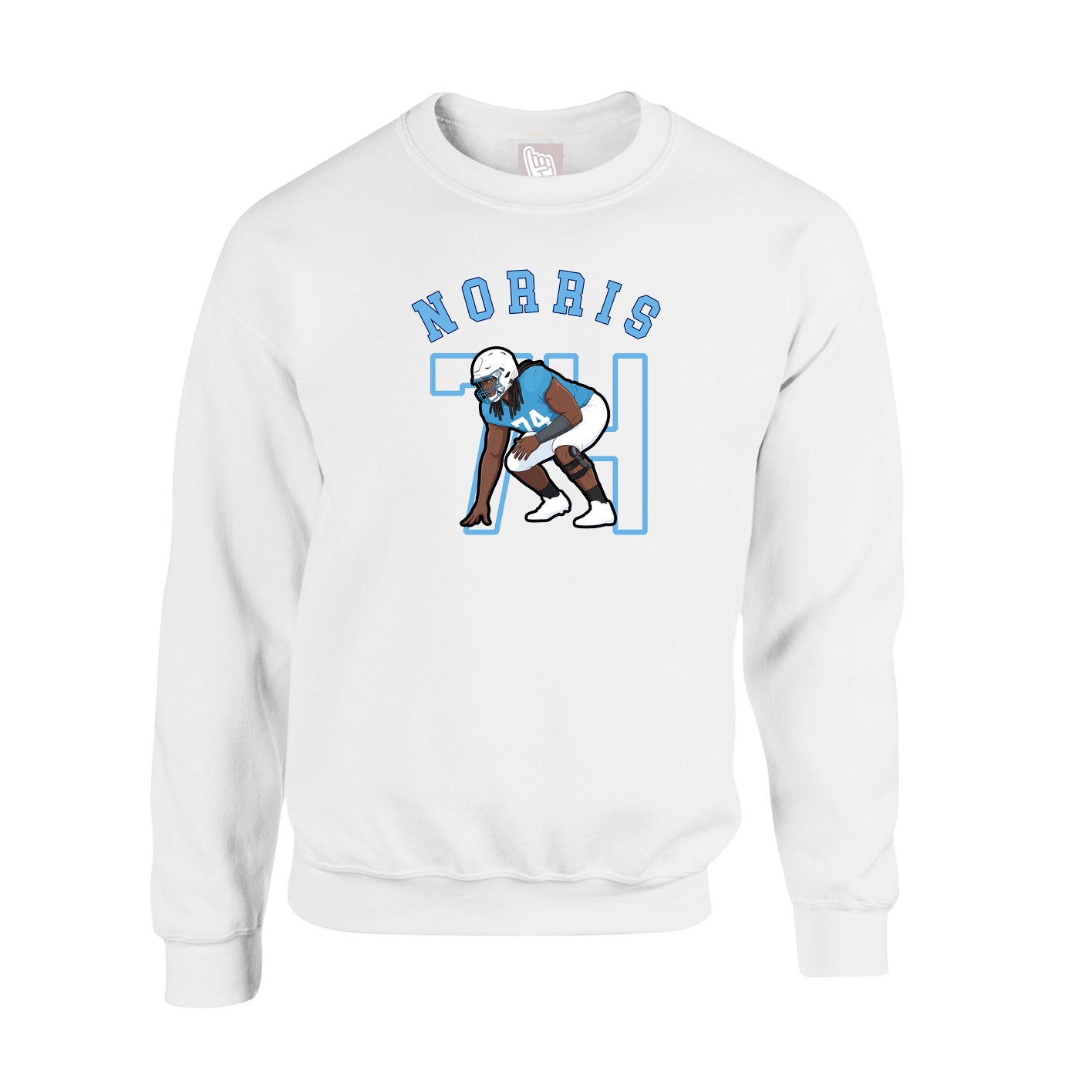 Fleece Crew — Shirsey Arch in White