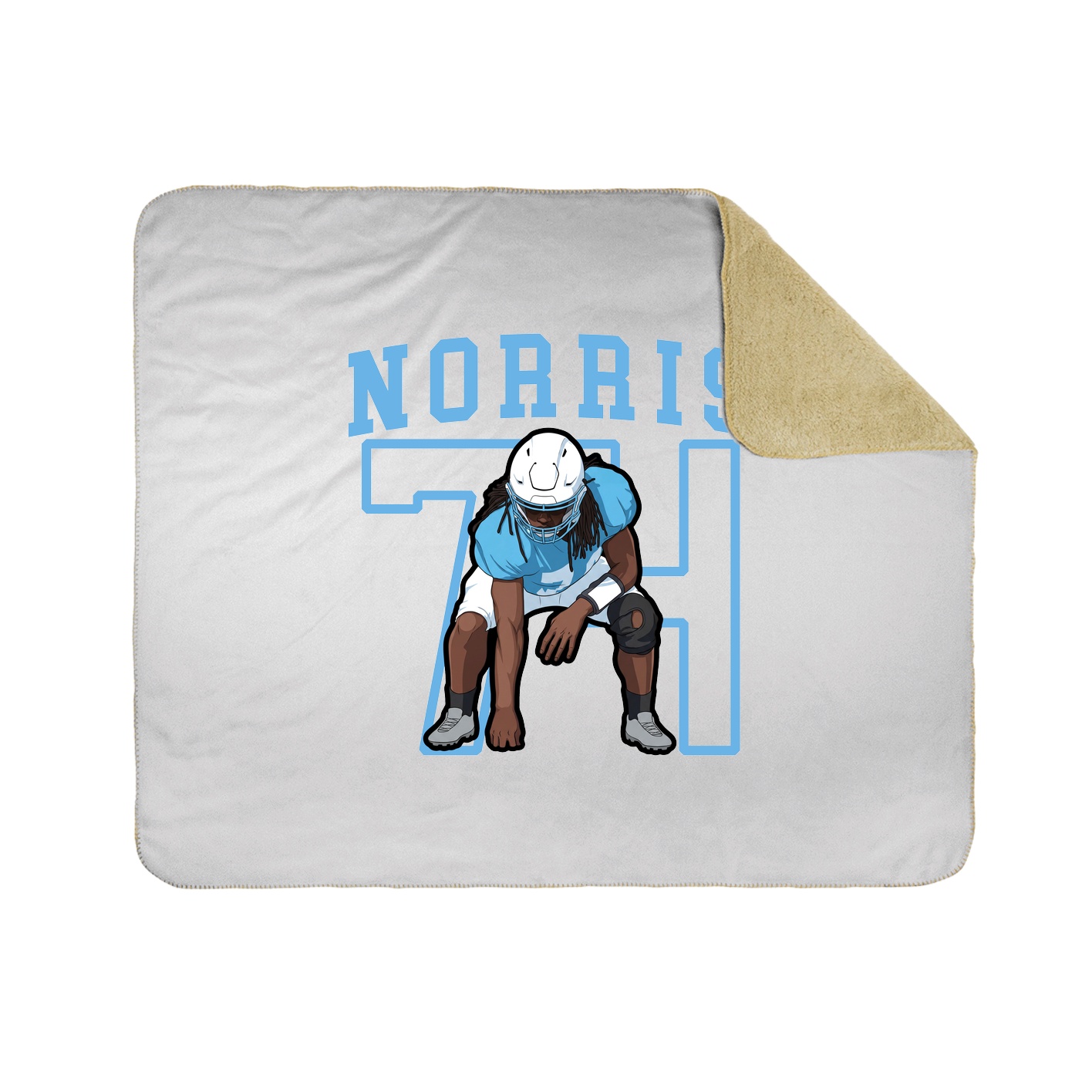 50x60 Sherpa Lined Throw Blanket