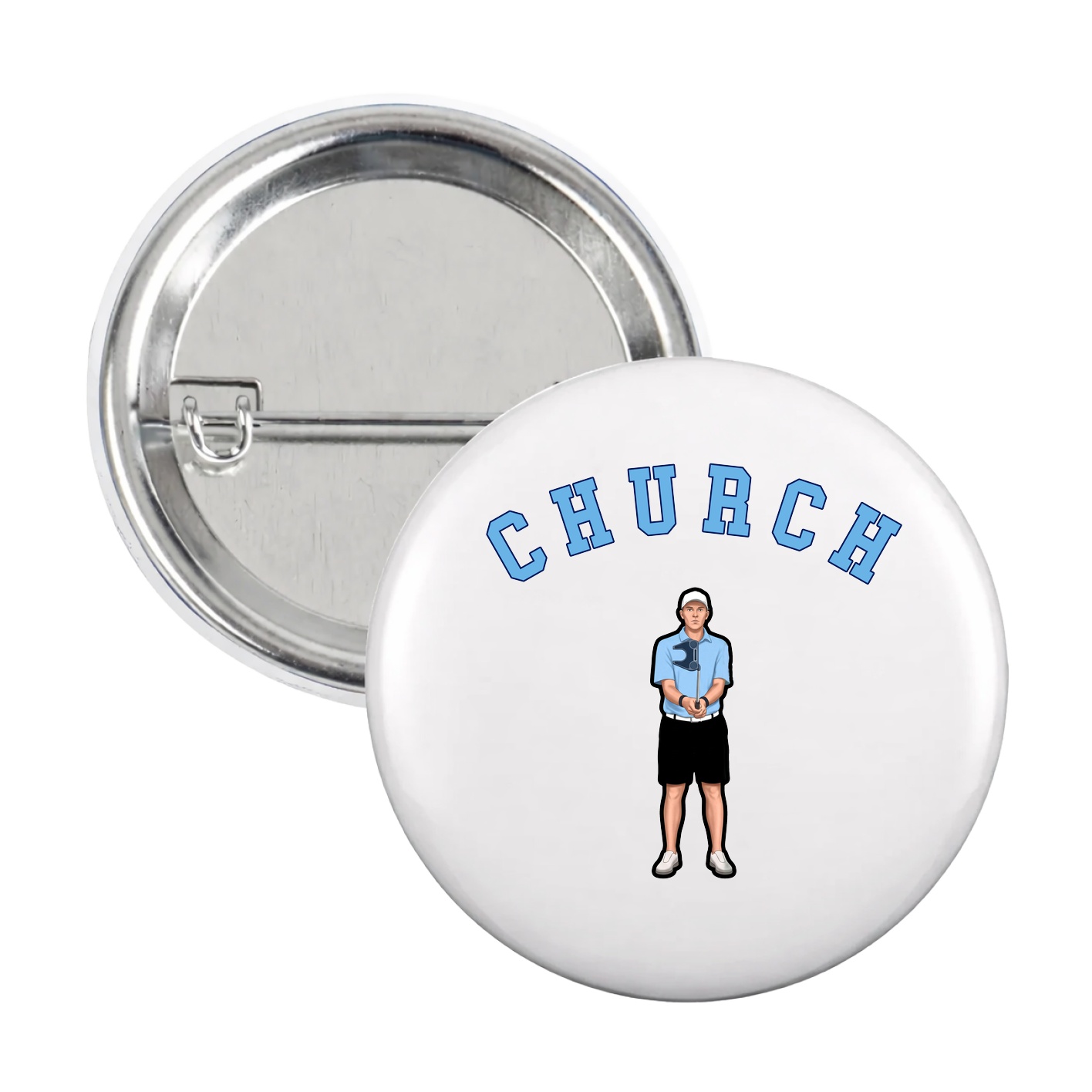 Game Day Button — Shirsey Arch in White