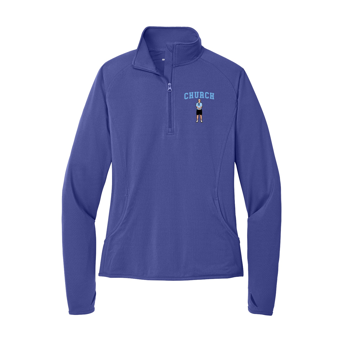 Women's Q-Zip Pullover — Shirsey in Purple