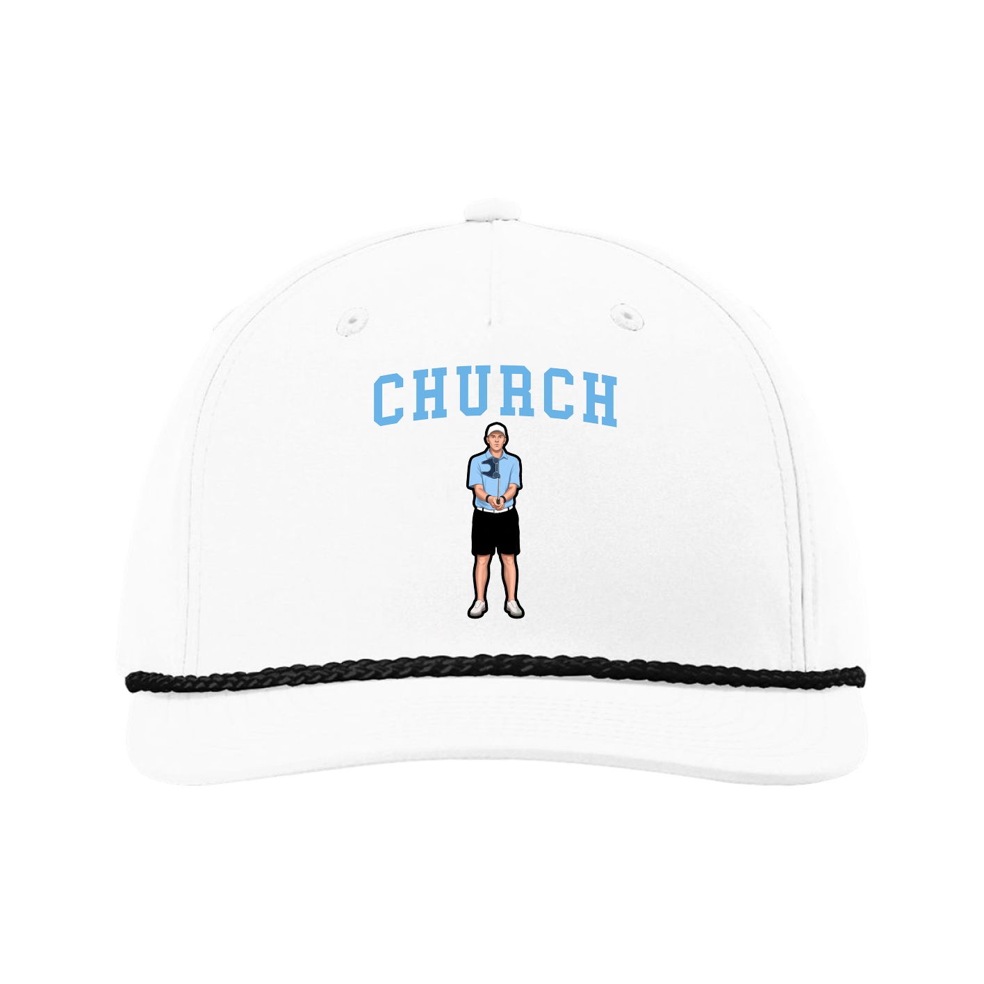 Five-Panel Classic Rope Cap — Shirsey in White