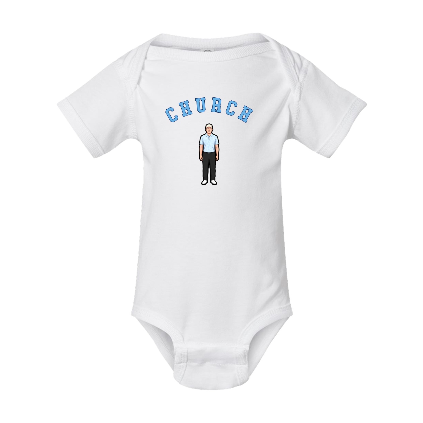 Baby Onesie — Shirsey Arch in White