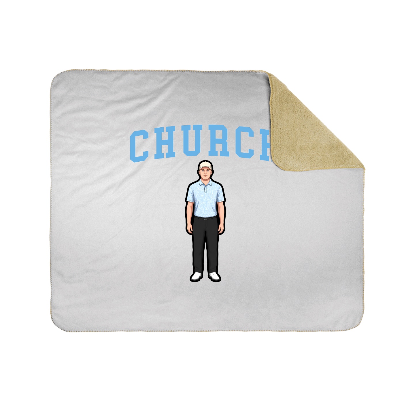 Throw Blanket — Shirsey in White
