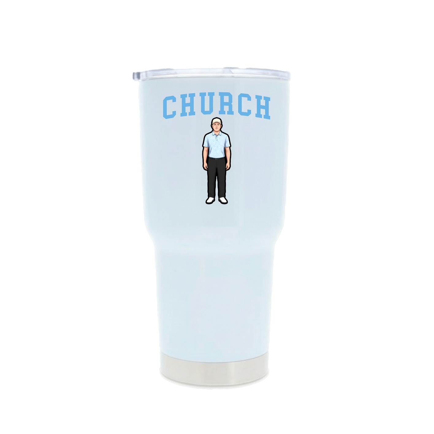 30oz Stainless Steel Tumbler — Shirsey in White