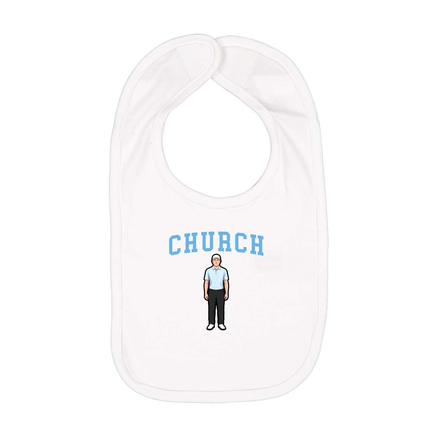Infant Bib — Shirsey in White