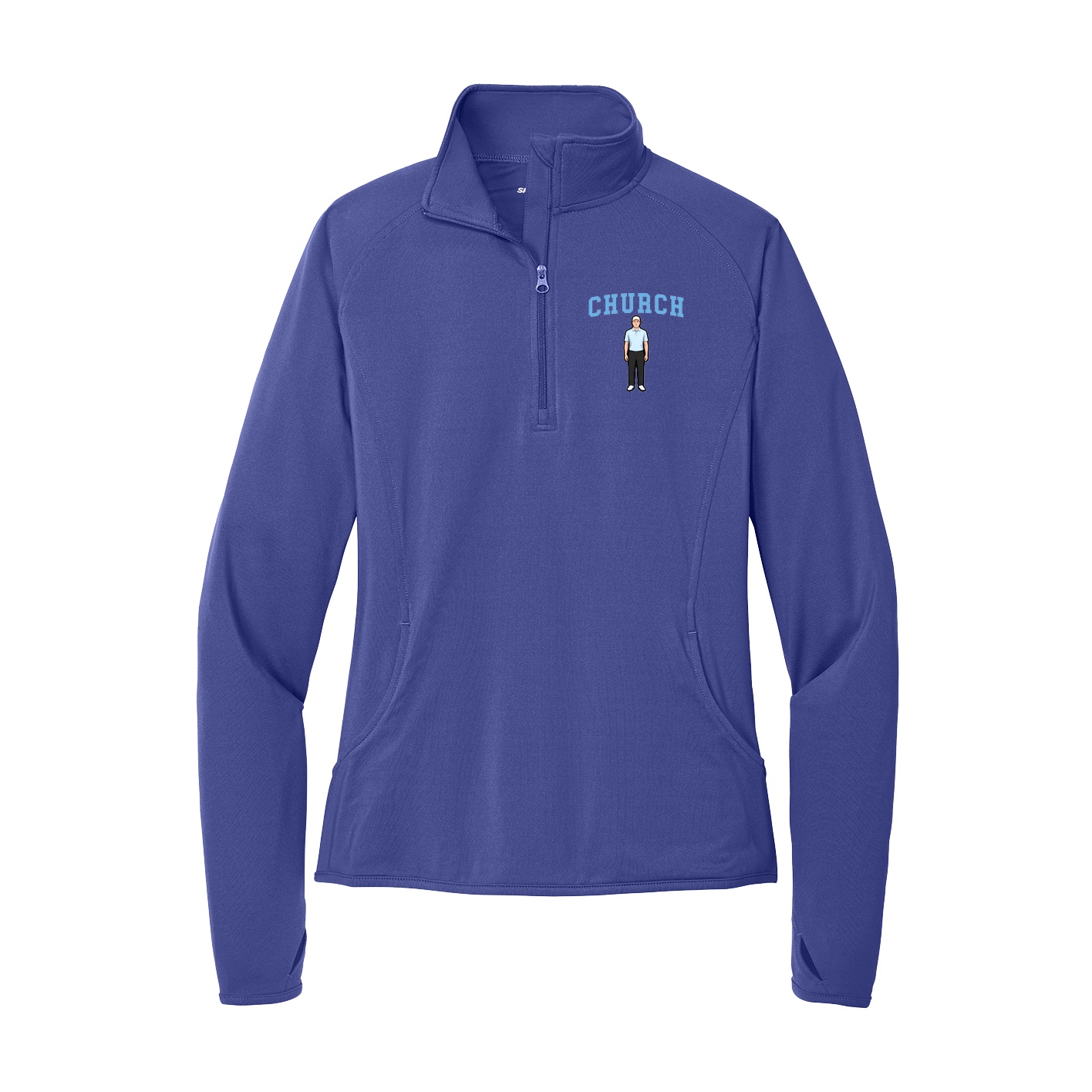 Women's Q-Zip Pullover — Shirsey in Purple