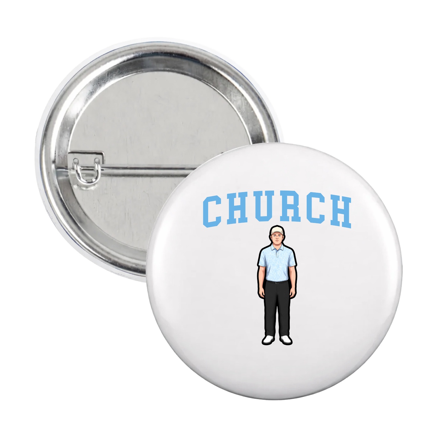 Game Day Button — Shirsey in White