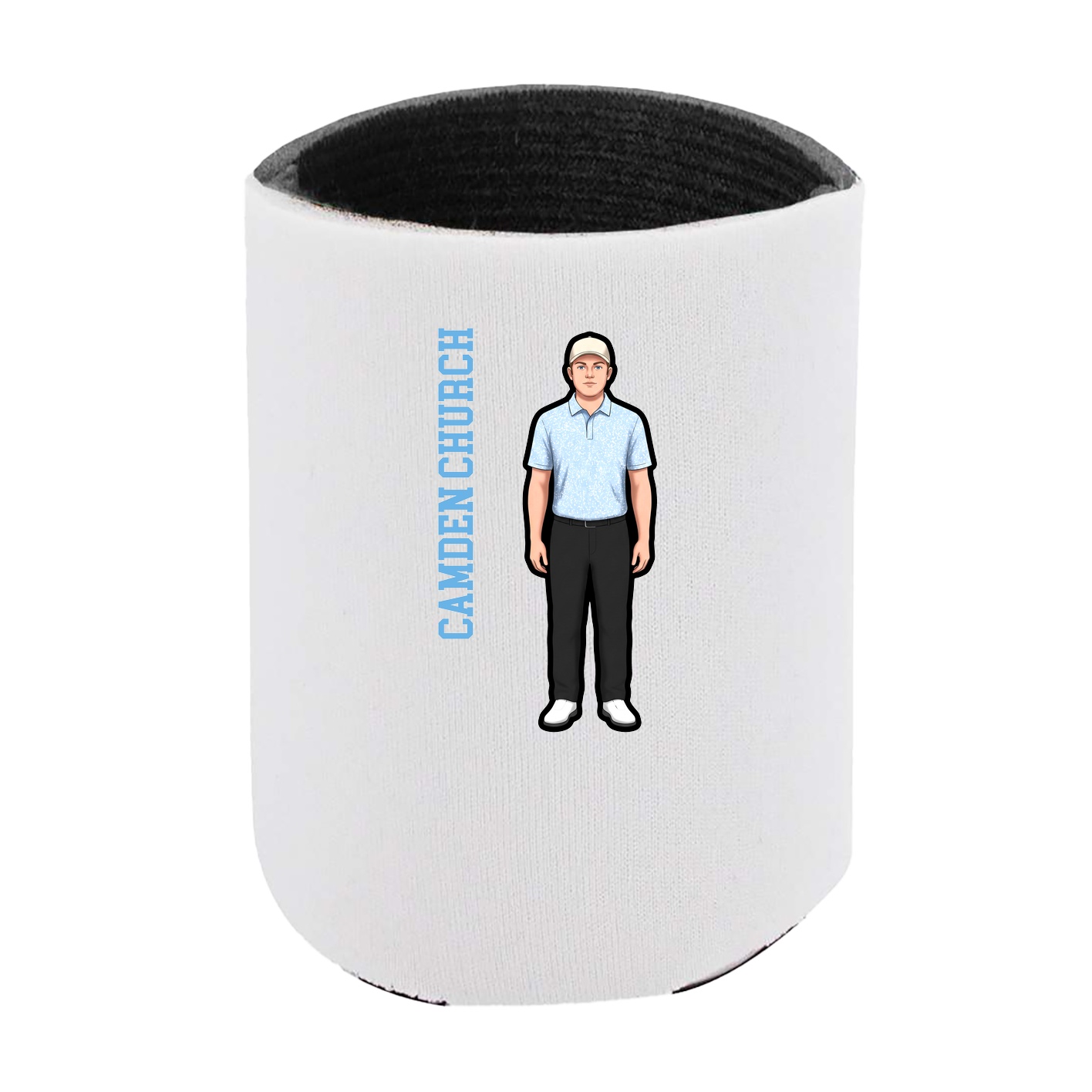 Can Holder — Name Vertical in White