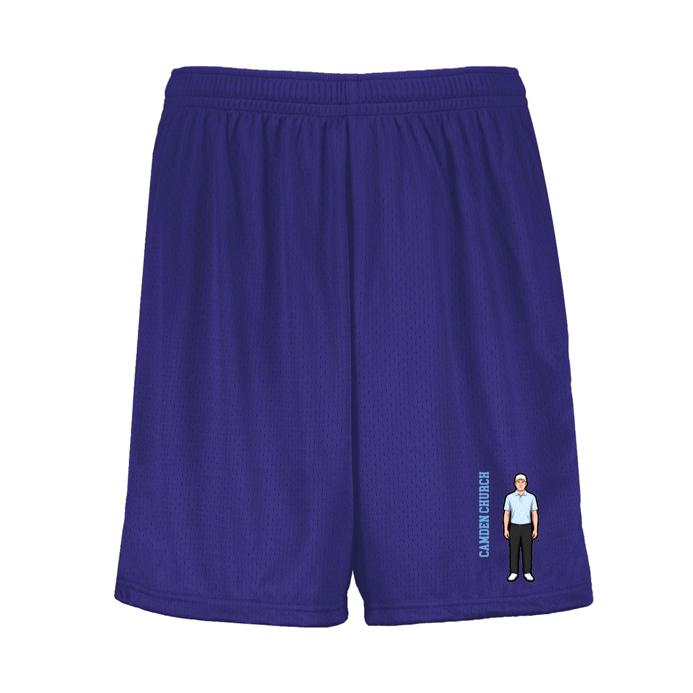 Shorts — Name Vertical in Purple