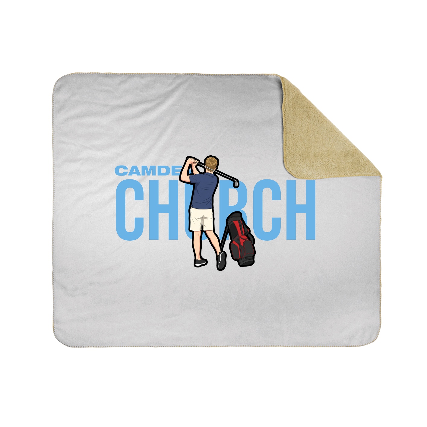 Throw Blanket — Player Name in White