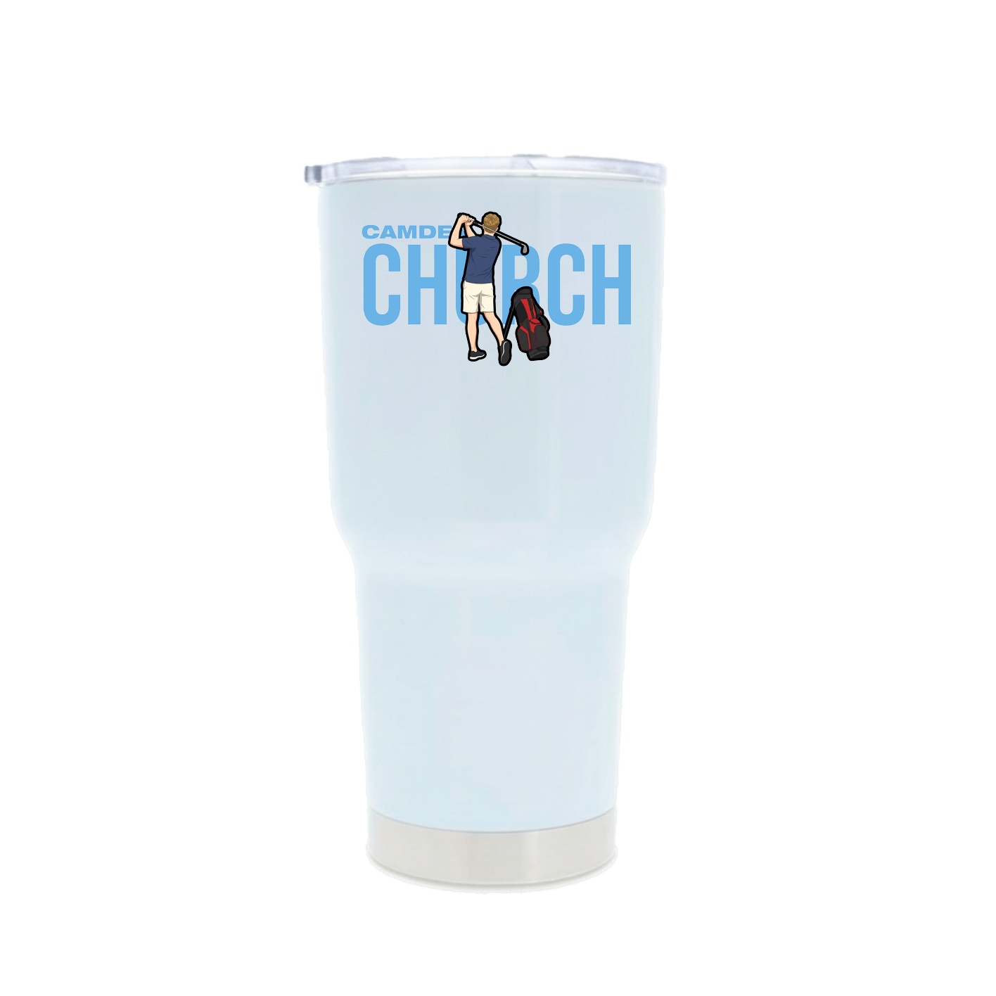 30oz Stainless Steel Tumbler — Player Name in White