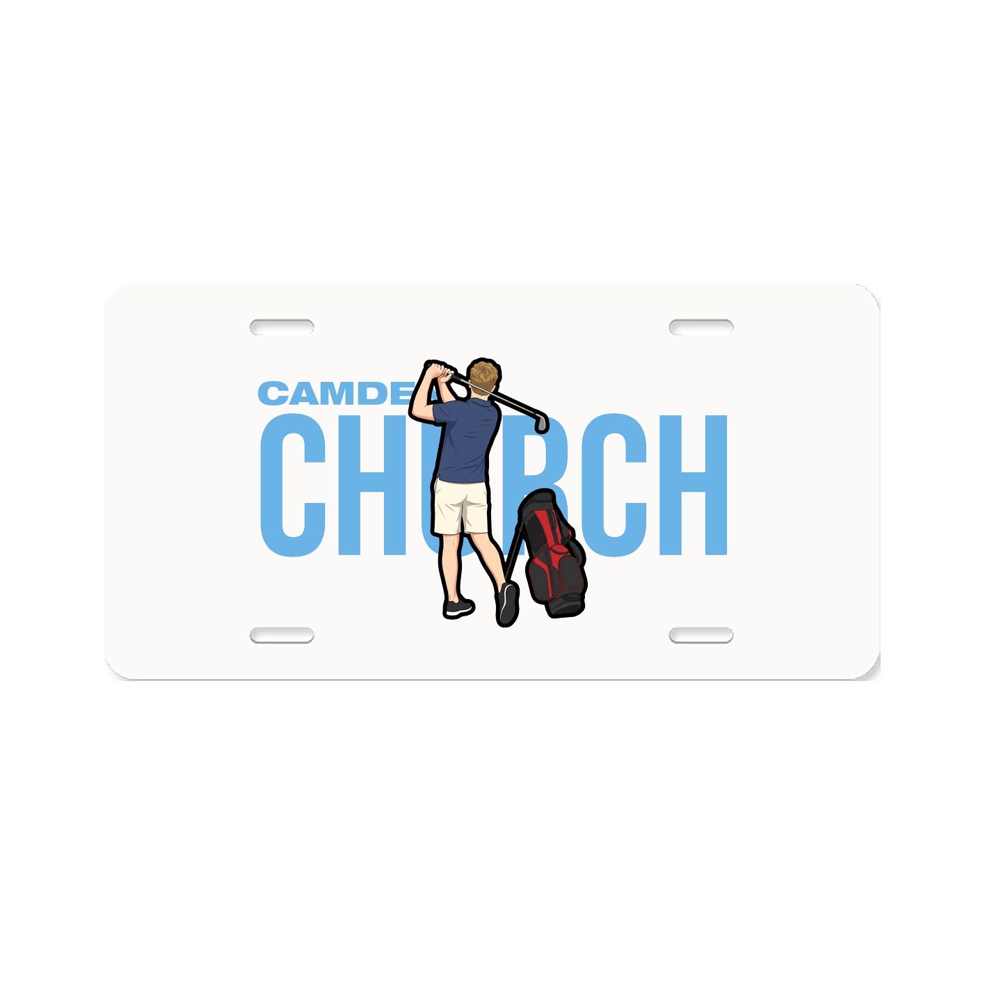 License Plate — Player Name in Classic